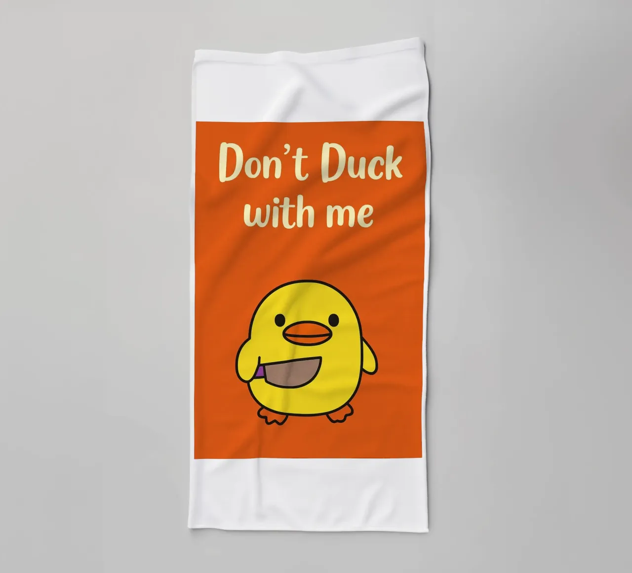 Non fare l'anatra con me Funny Duck asciugamano da bagno da the gan gan