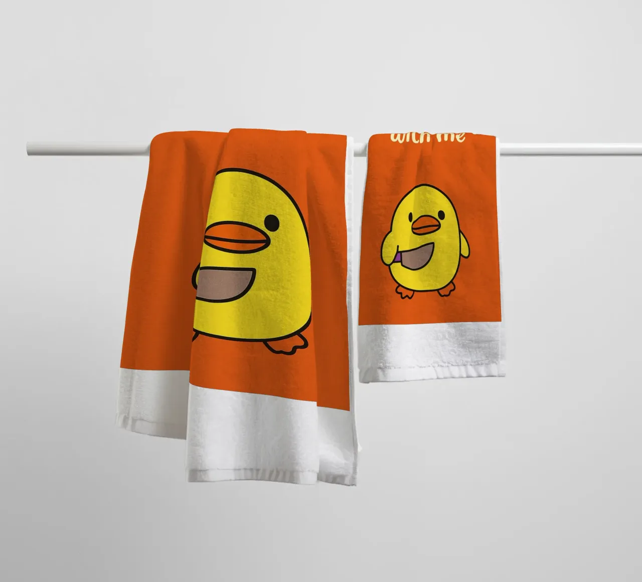 Non fare l'anatra con me Funny Duck asciugamano da bagno da the gan gan