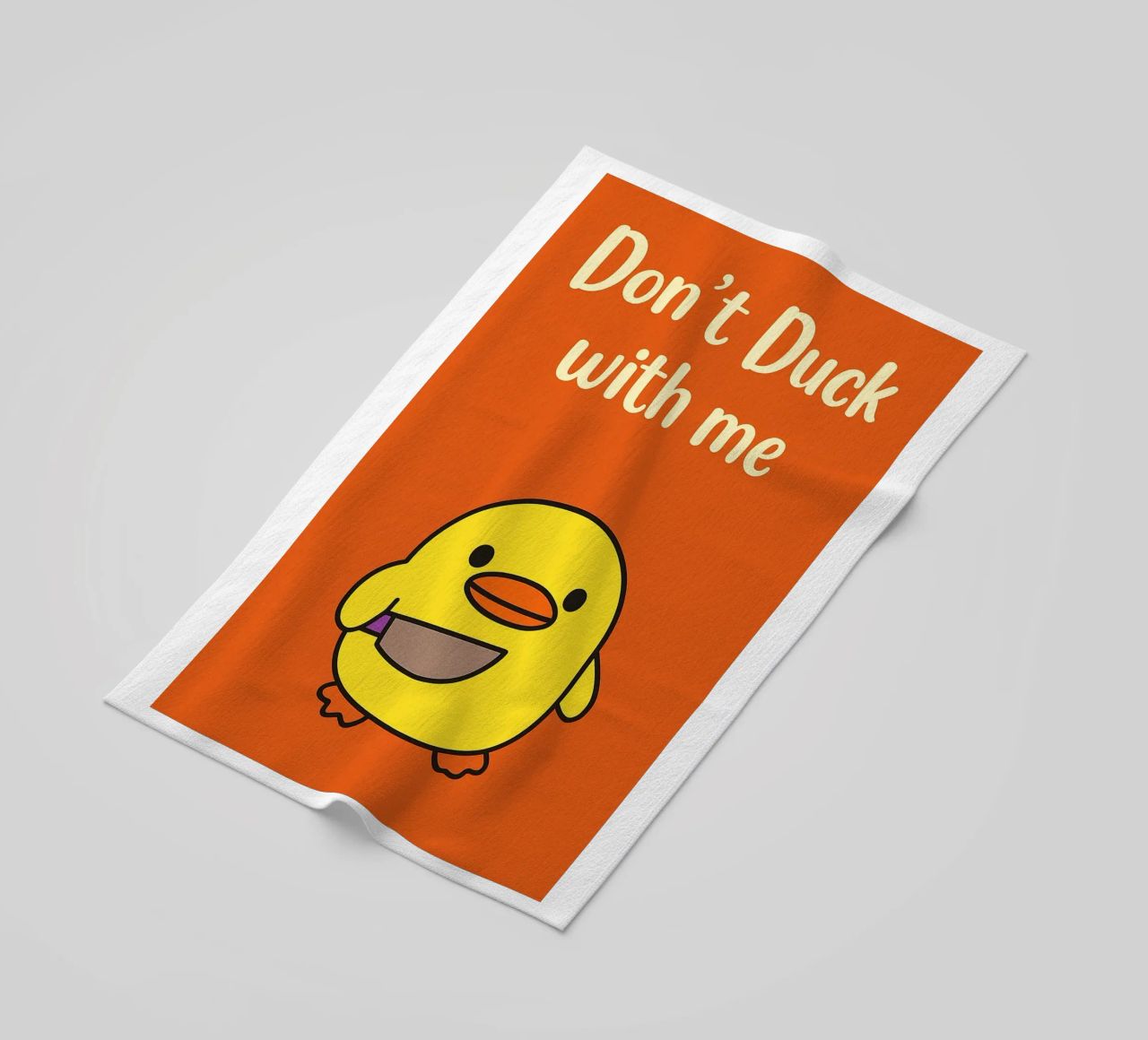 Non fare l'anatra con me Funny Duck telo mare da the gan gan