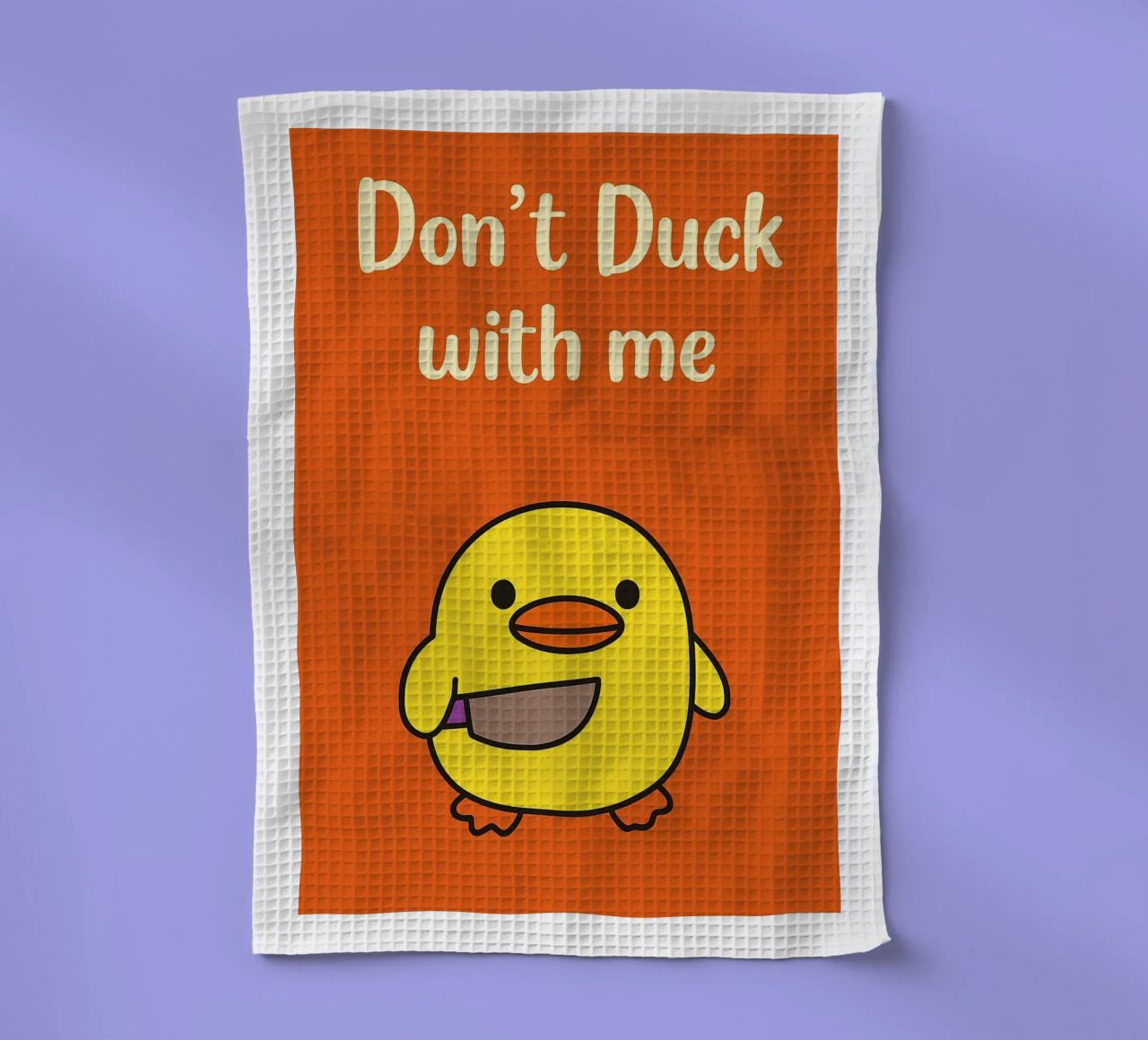 Non fare l'anatra con me Funny Duck canovaccio da cucina da the gan gan