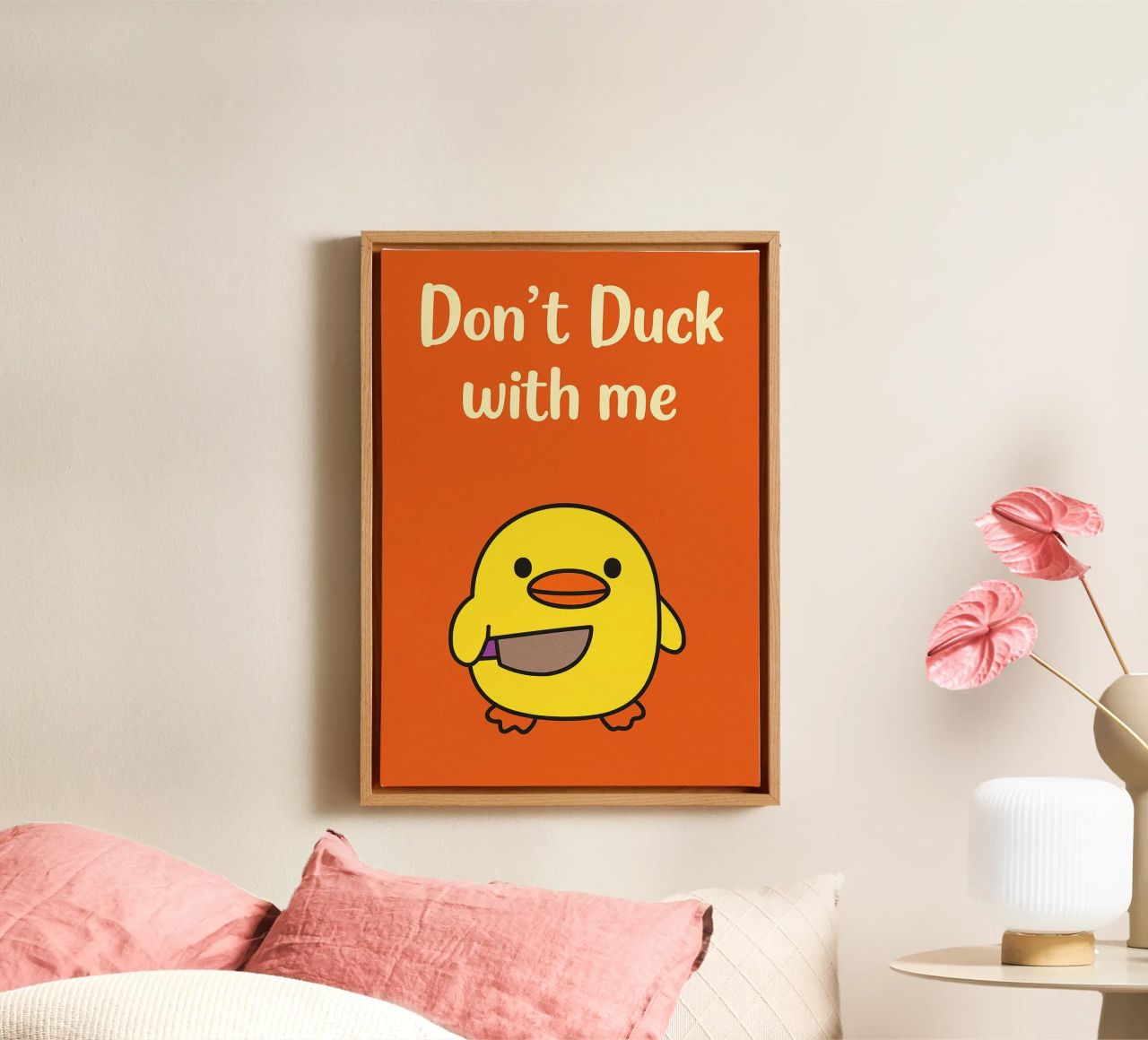 dont duck with me Funny Duck canvas by the gan gan