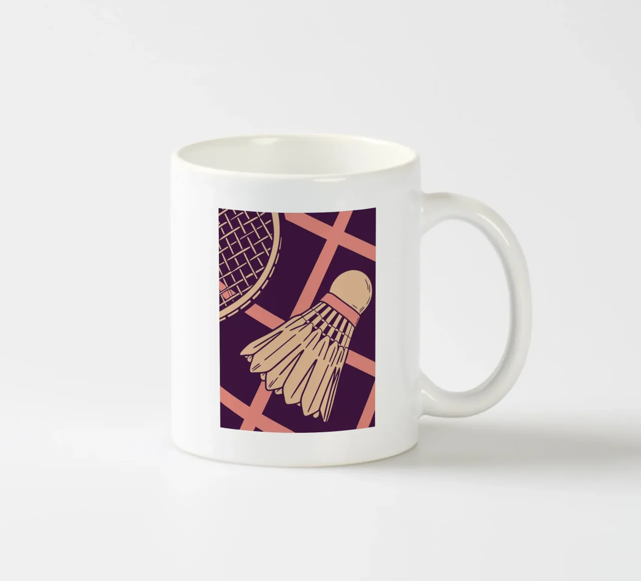 Badminton d'epoca tazza in ceramica da SPORTS ONLY