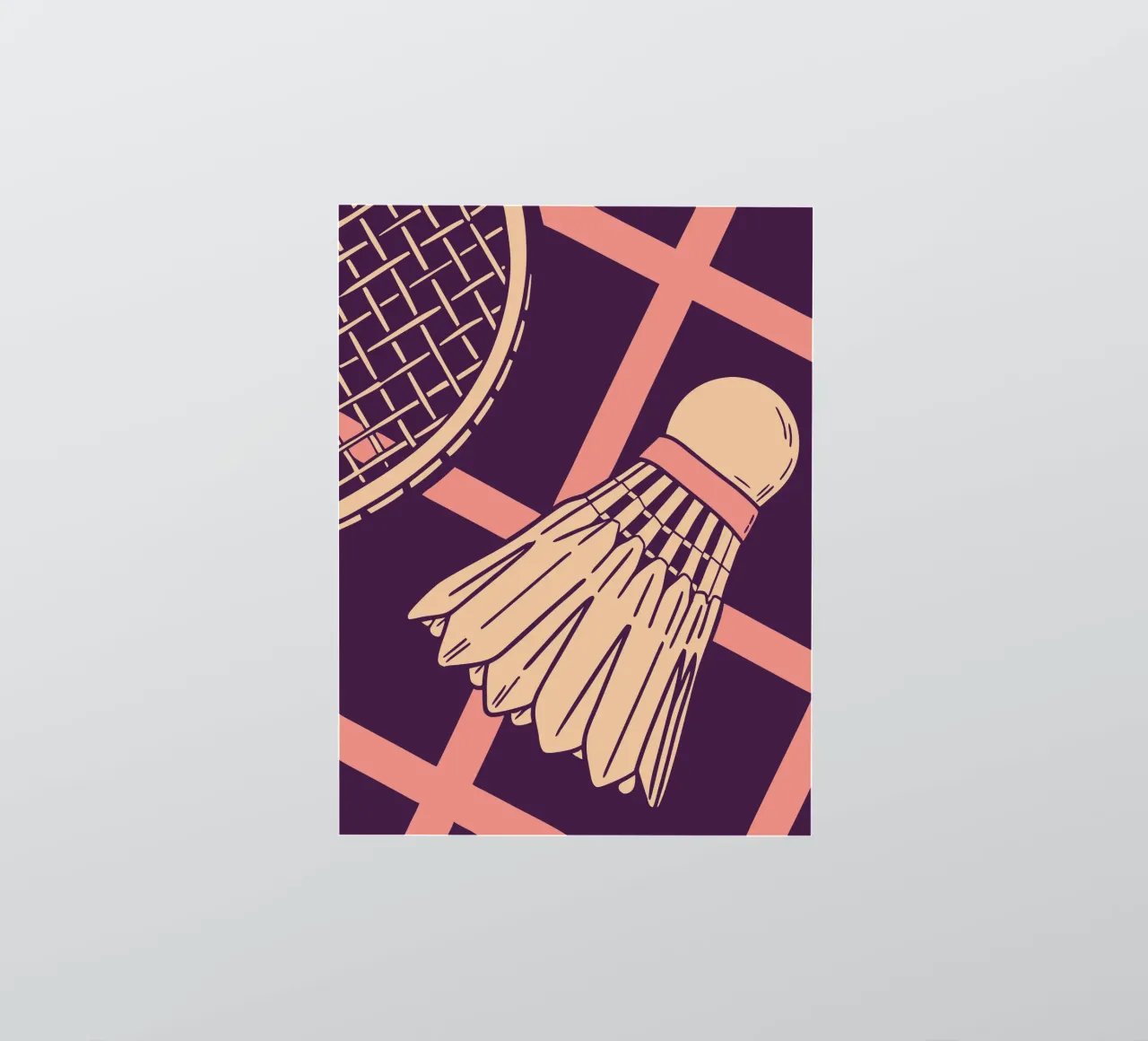Jahrgang Badminton Sticker von SPORTS ONLY