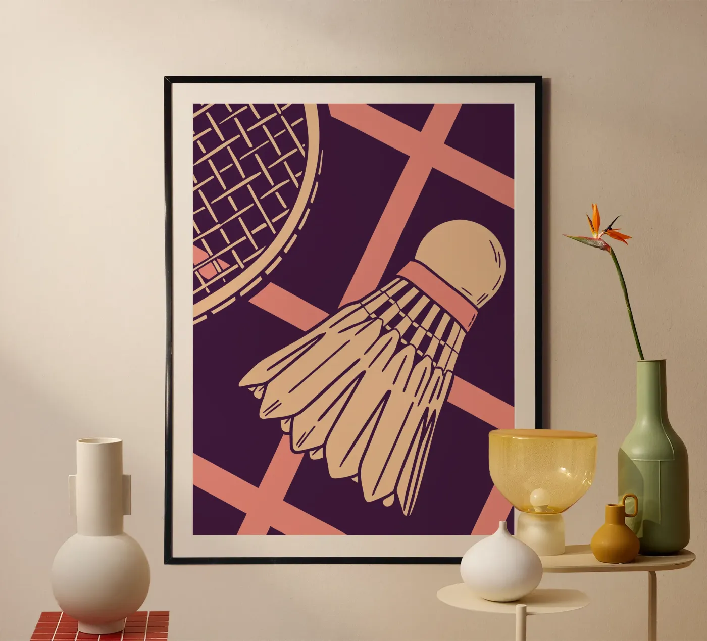 Badminton poster van SPORTS ONLY