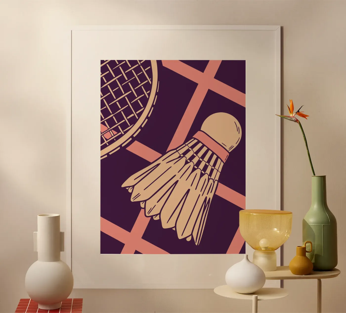 Badminton poster van SPORTS ONLY
