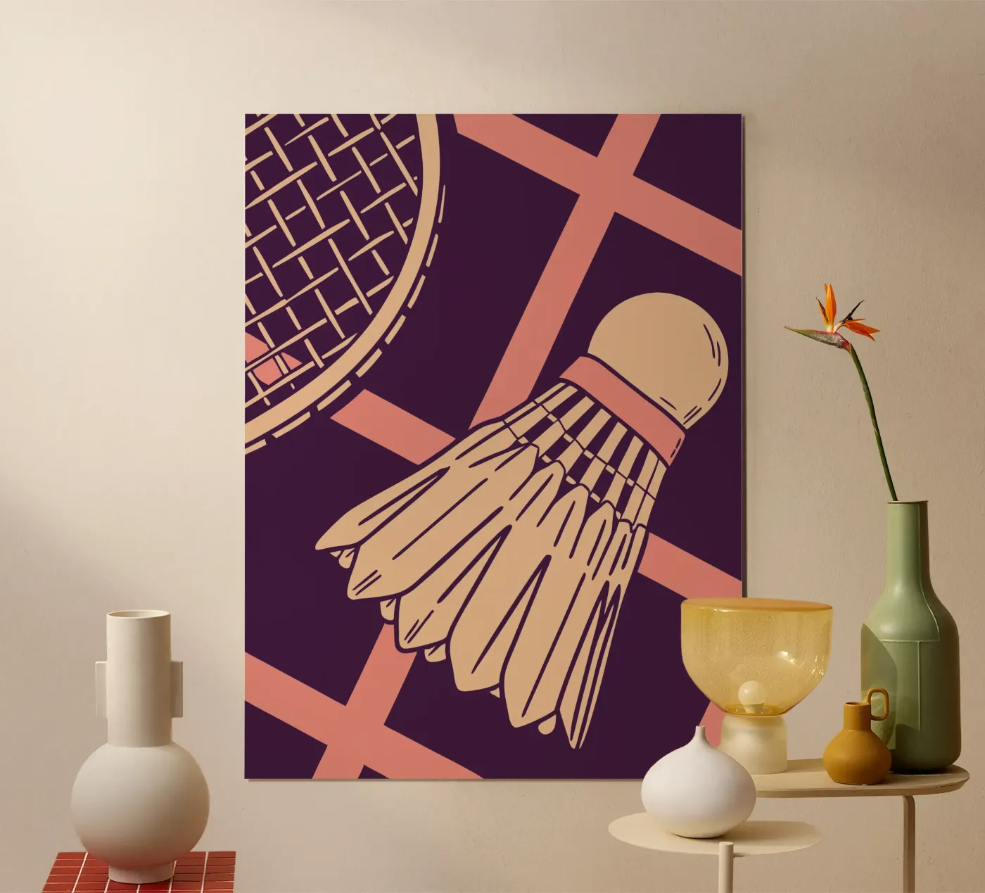 Badminton poster van SPORTS ONLY