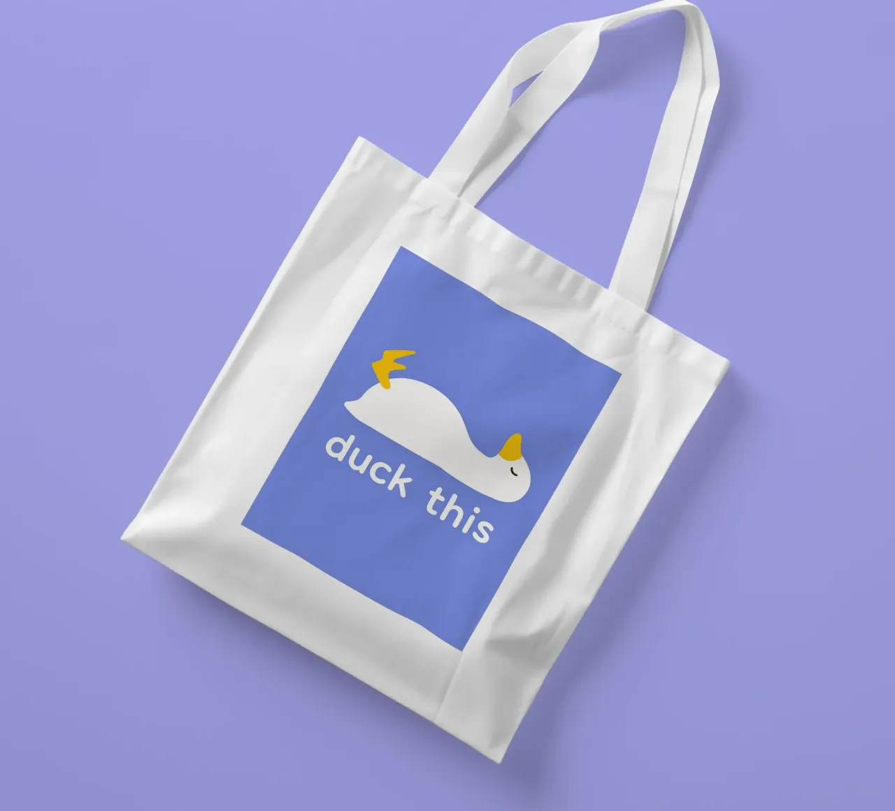 Abbassate questa stupida oca borsa in juta da the gan gan