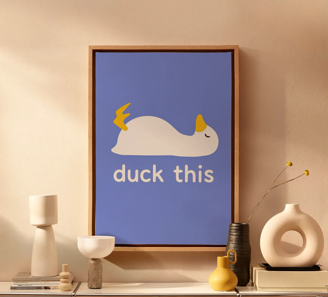 Duck This Silly Goose canvas by the gan gan