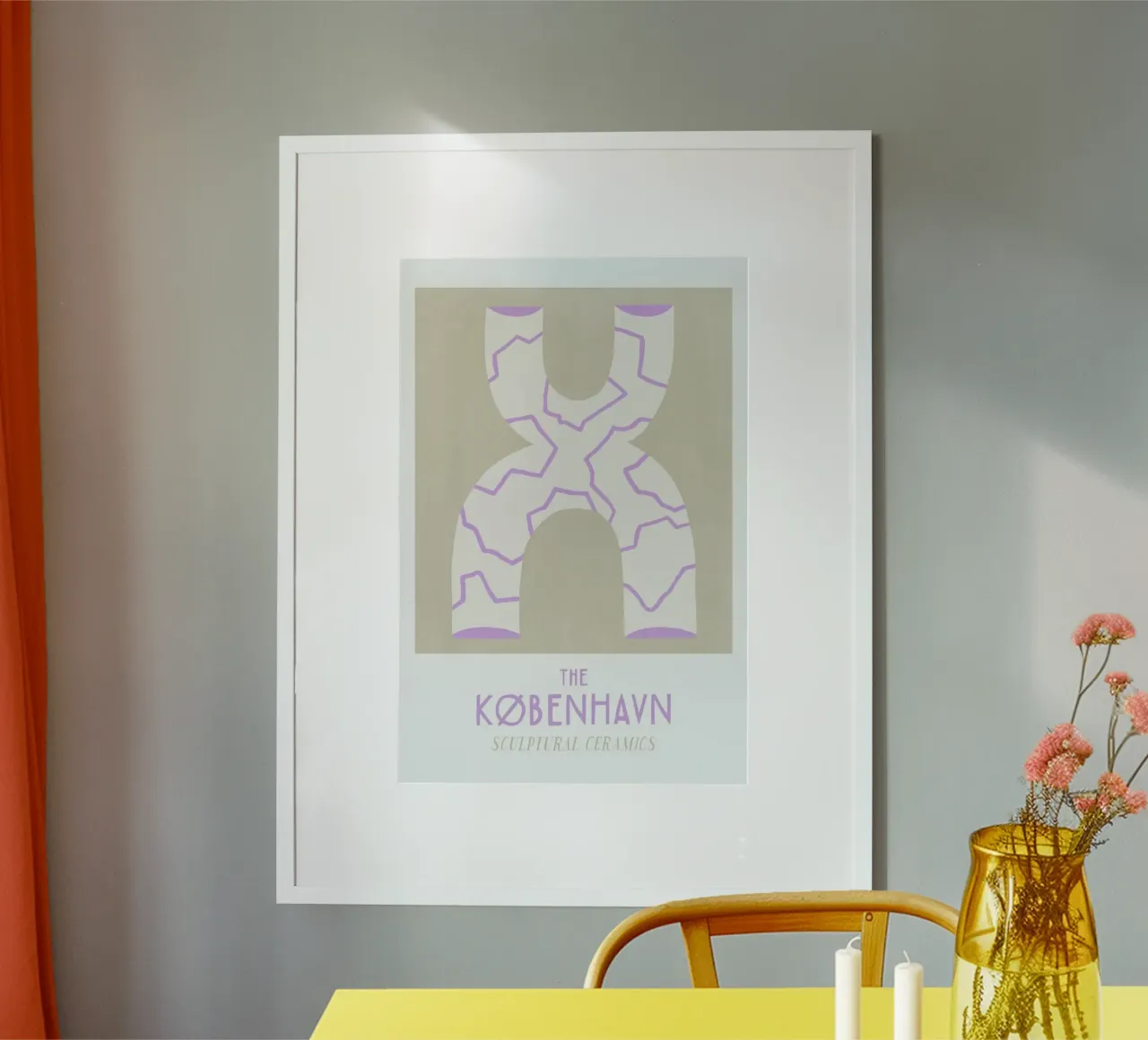 The Kobenhavn No. 1 poster con telaio in alluminio da typealive