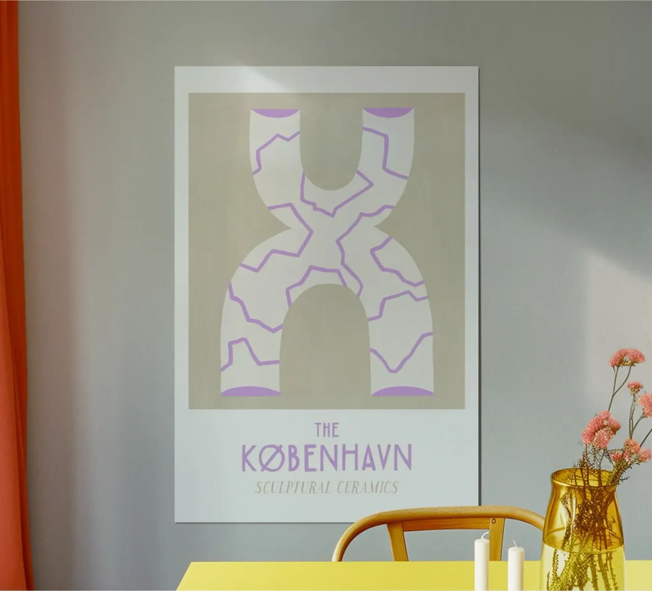 The Kobenhavn No. 1 poster con telaio in alluminio da typealive