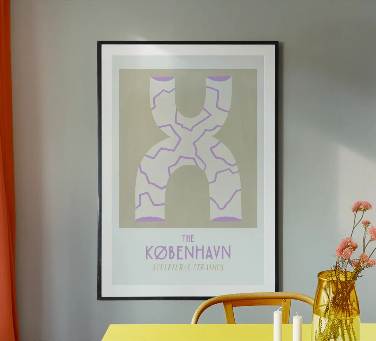 The Kobenhavn No. 1 poster con telaio in alluminio da typealive