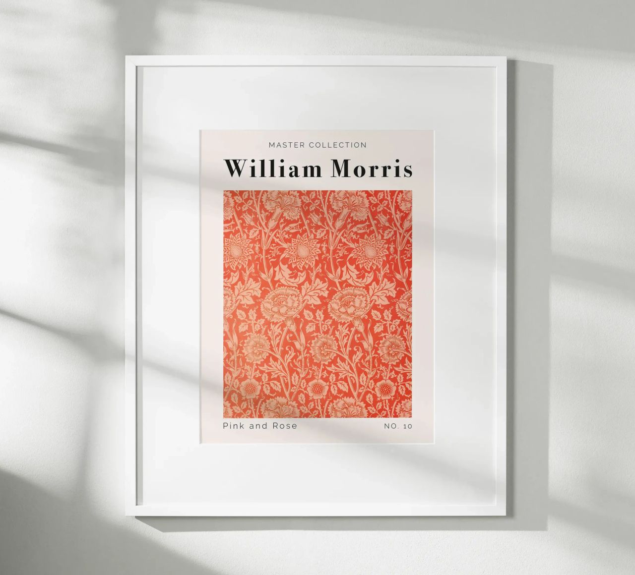 William Morris Pink And Rose Poster von Mirei Aguerro
