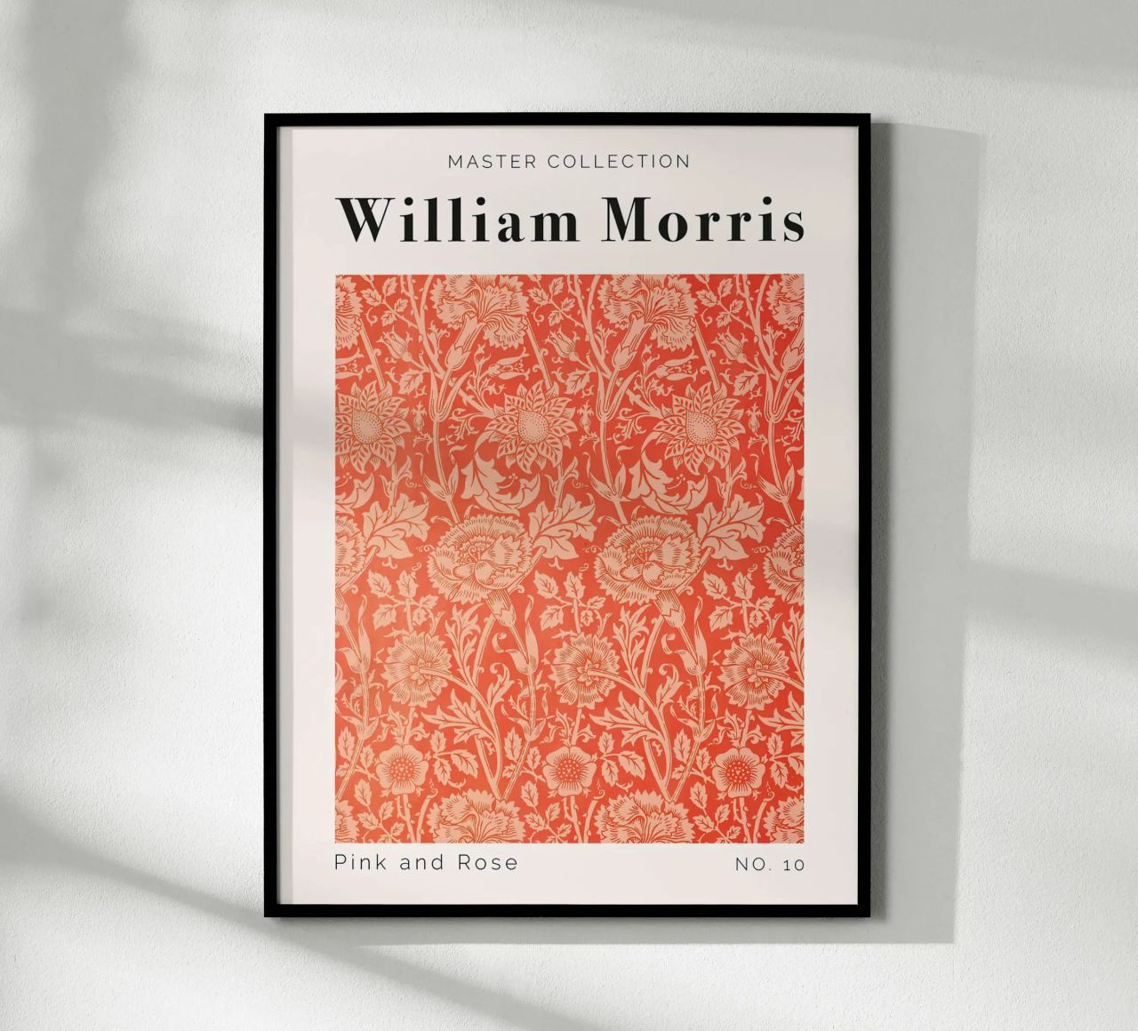 William Morris Pink And Rose Poster von Mirei Aguerro