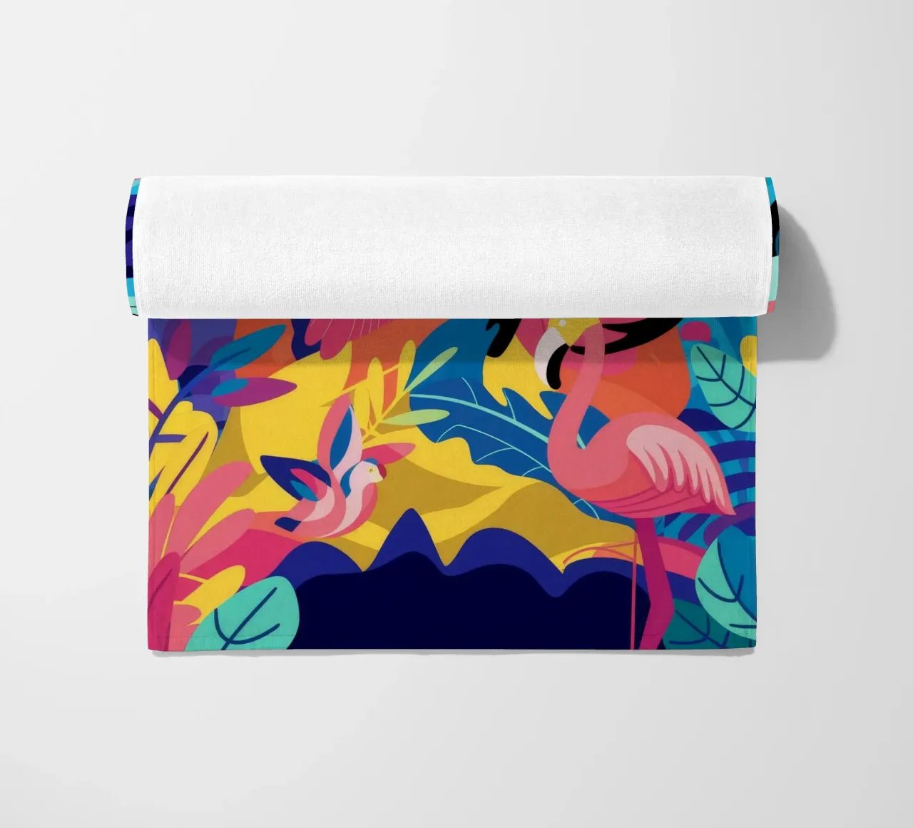 Tropical Dance Vibes beach towel by Petal Canvas