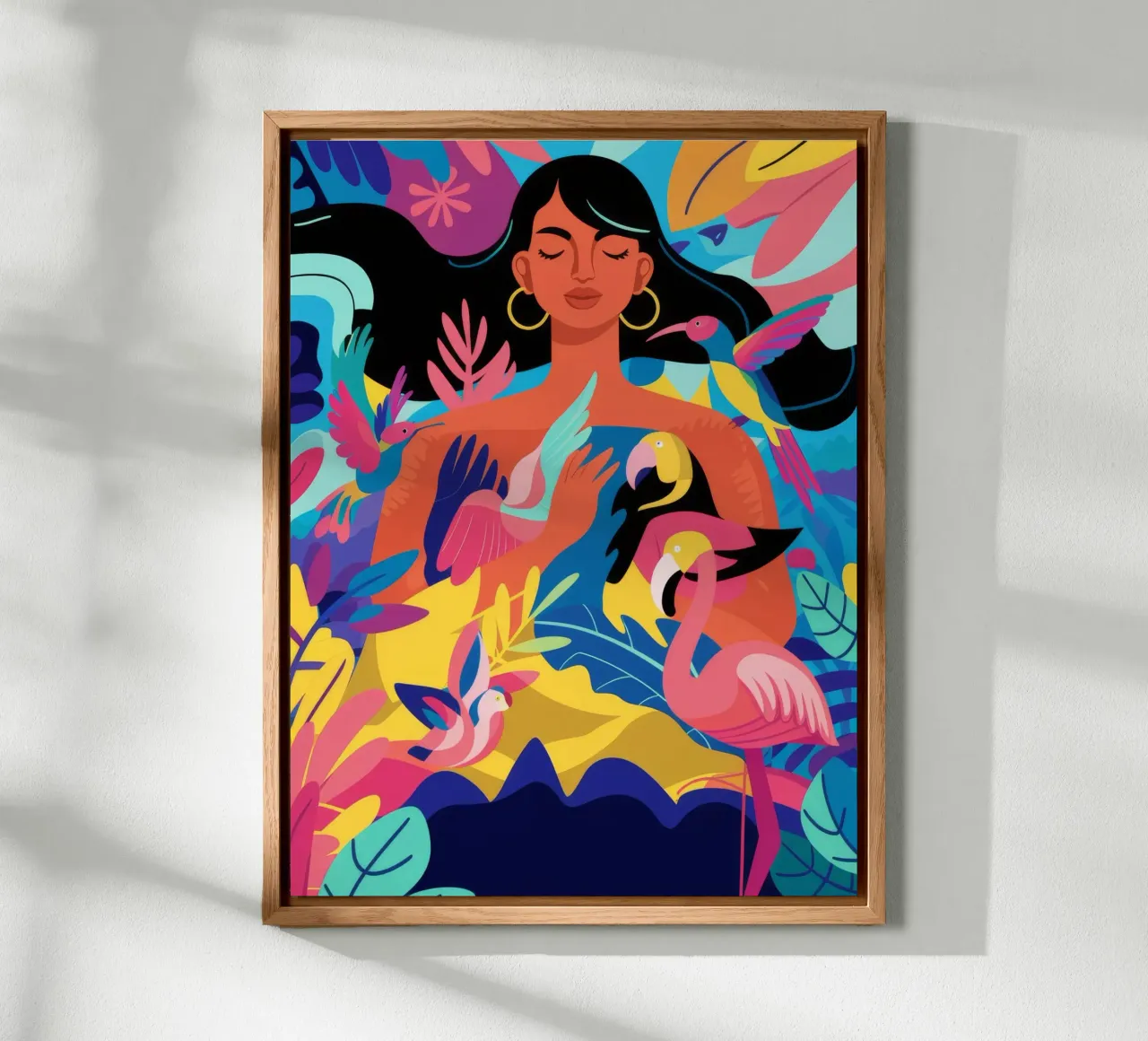 Tropical Dance Vibes alu-dibond by Petal Canvas