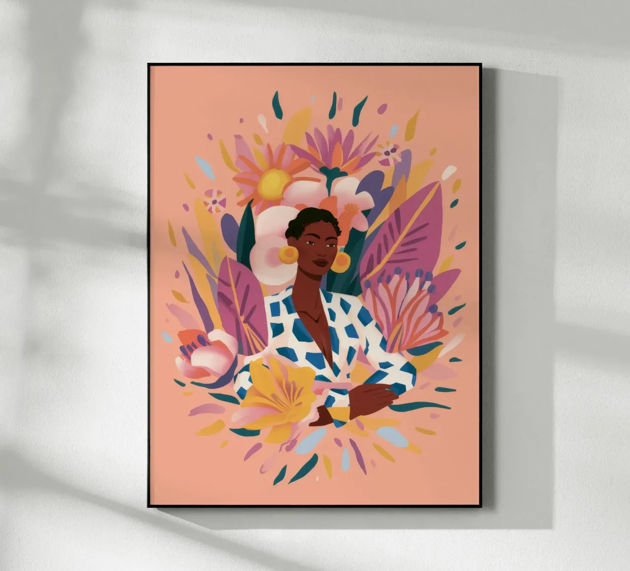 Floral Crown Majesty acrylic glass by Petal Canvas