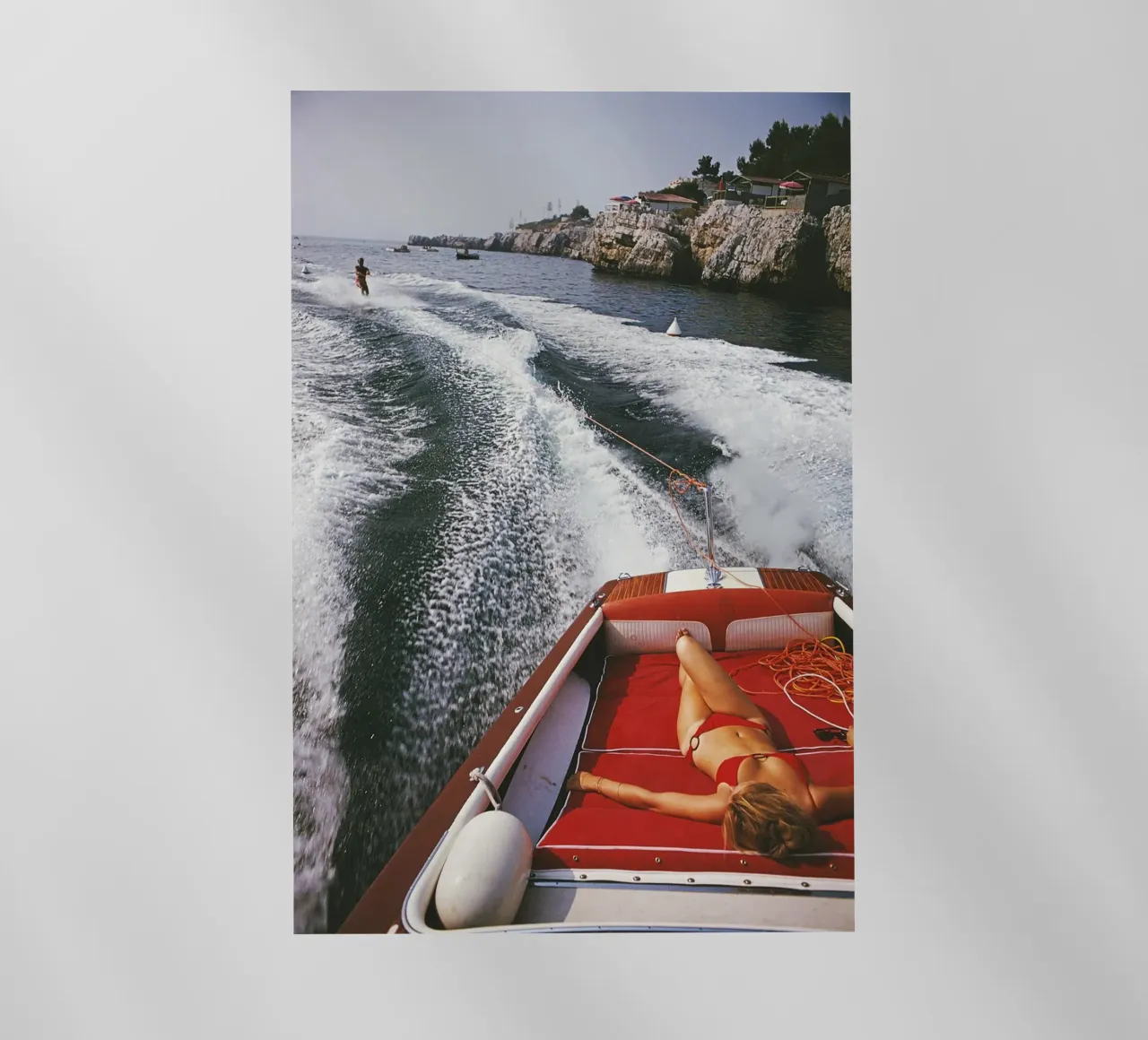 donna sulla barca slim aarons pellicola backlit da Chrisvintage