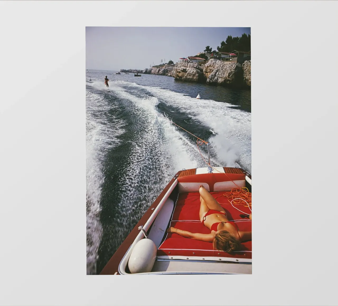 donna sulla barca slim aarons pellicola backlit da Chrisvintage