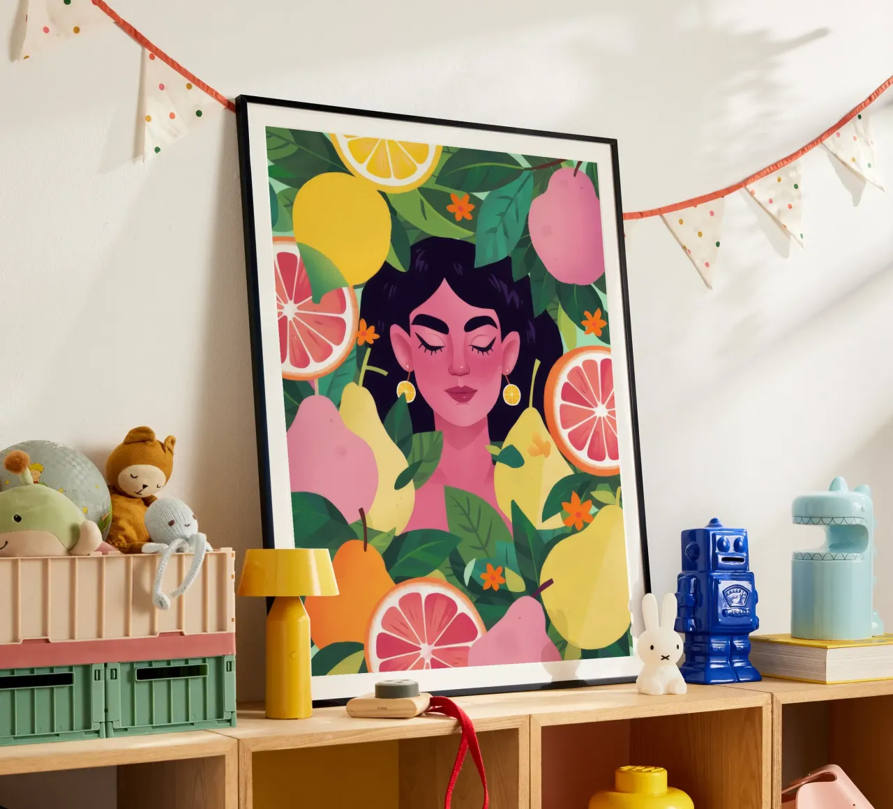 Citrus Garden Bliss poster by Petal Canvas