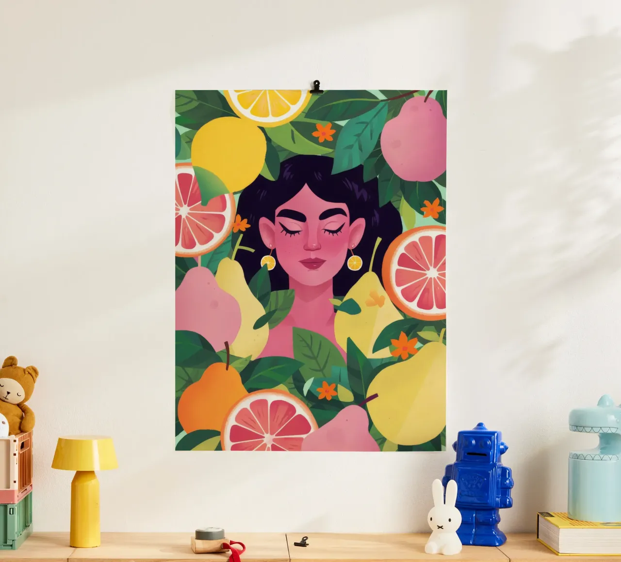 Citrus Garden Bliss poster by Petal Canvas
