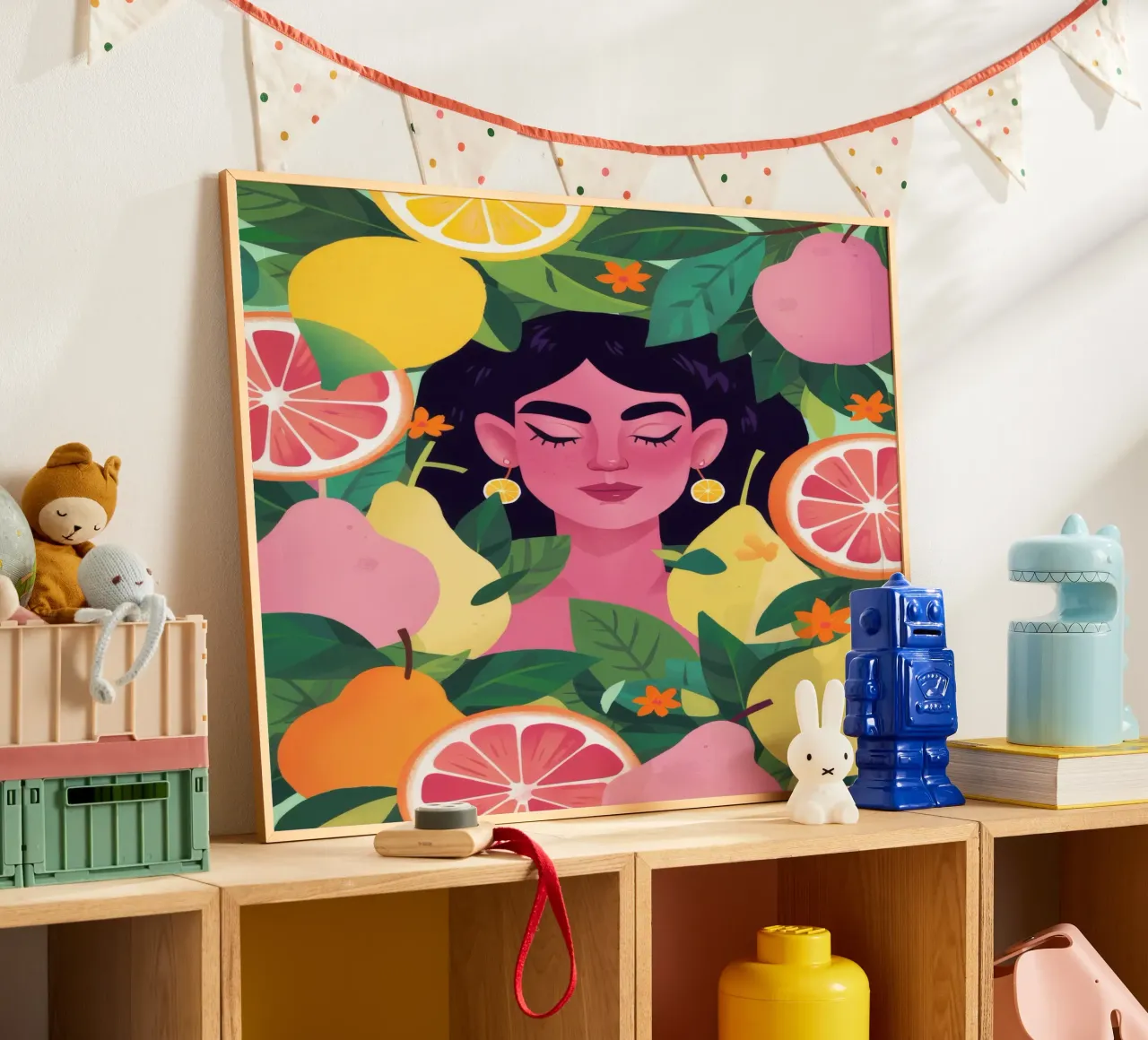 Citrus Garden Bliss poster by Petal Canvas