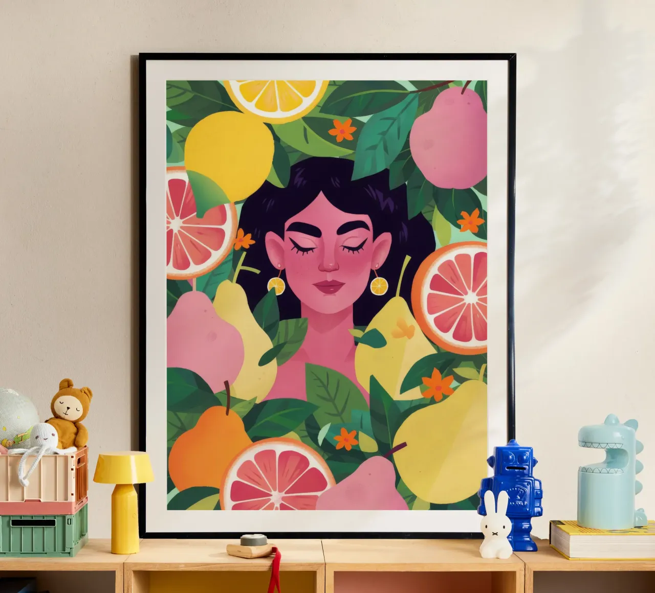 Citrus Garden Bliss poster by Petal Canvas