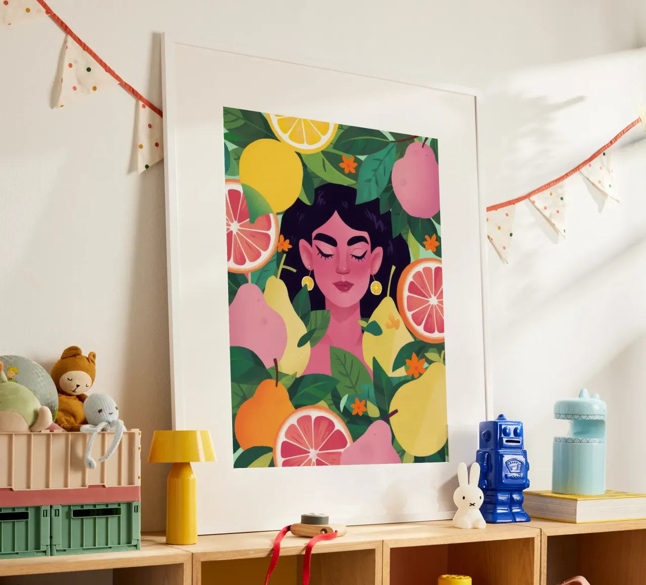 Citrus Garden Bliss poster by Petal Canvas