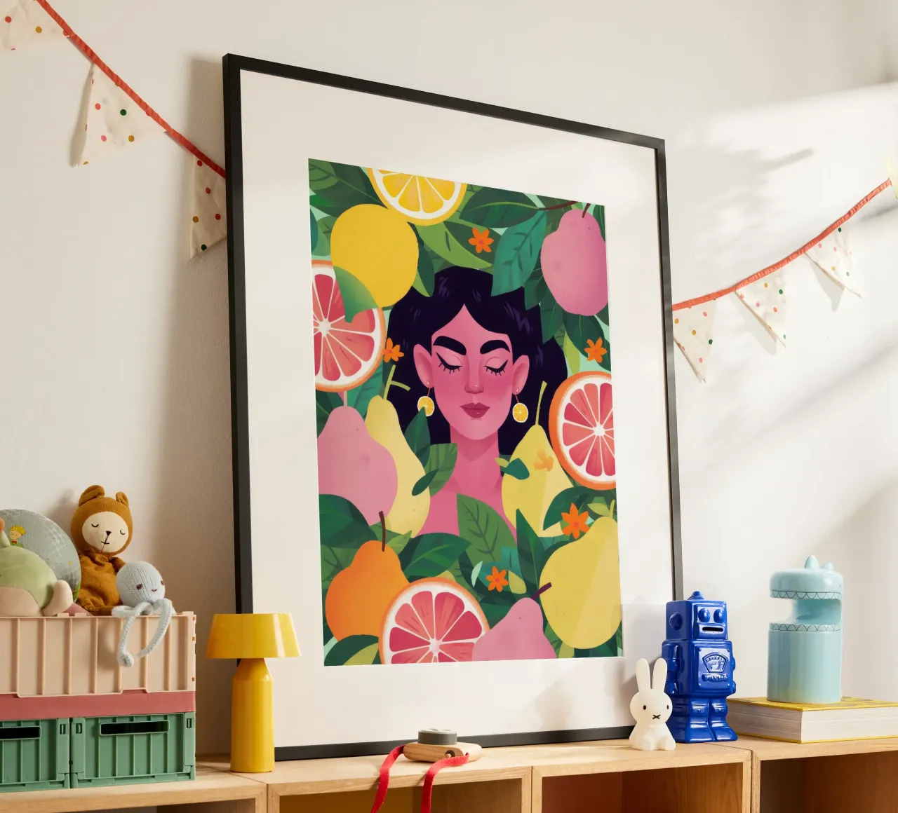 Citrus Garden Bliss poster by Petal Canvas