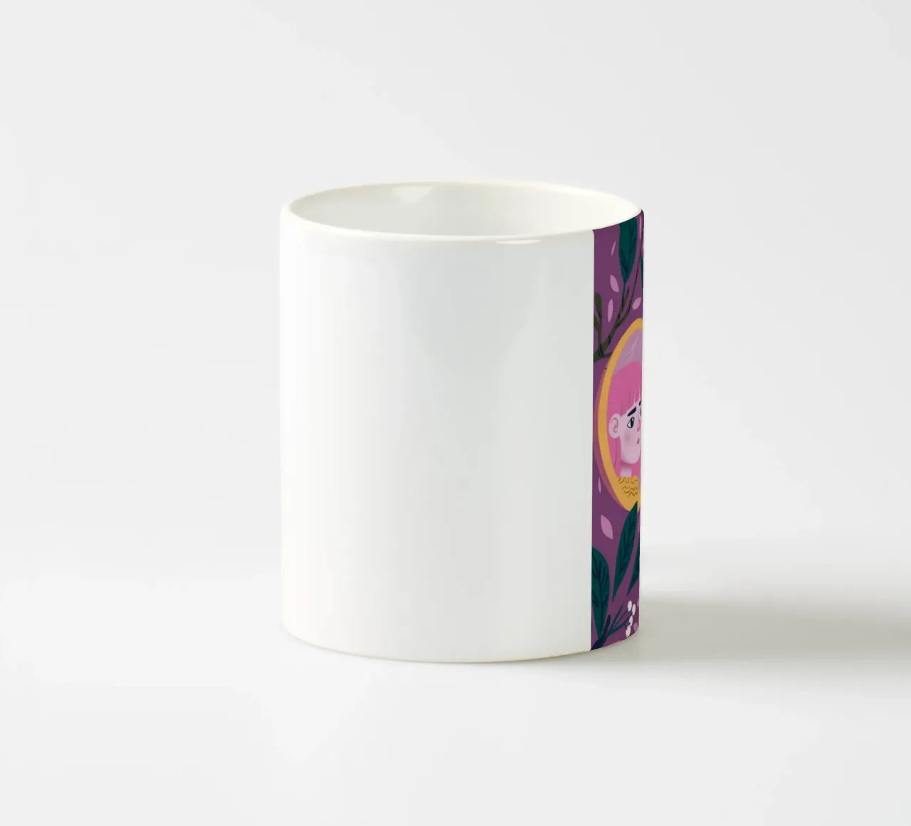 Specchio Riflesso Contemplazione tazza in ceramica da Petal Canvas