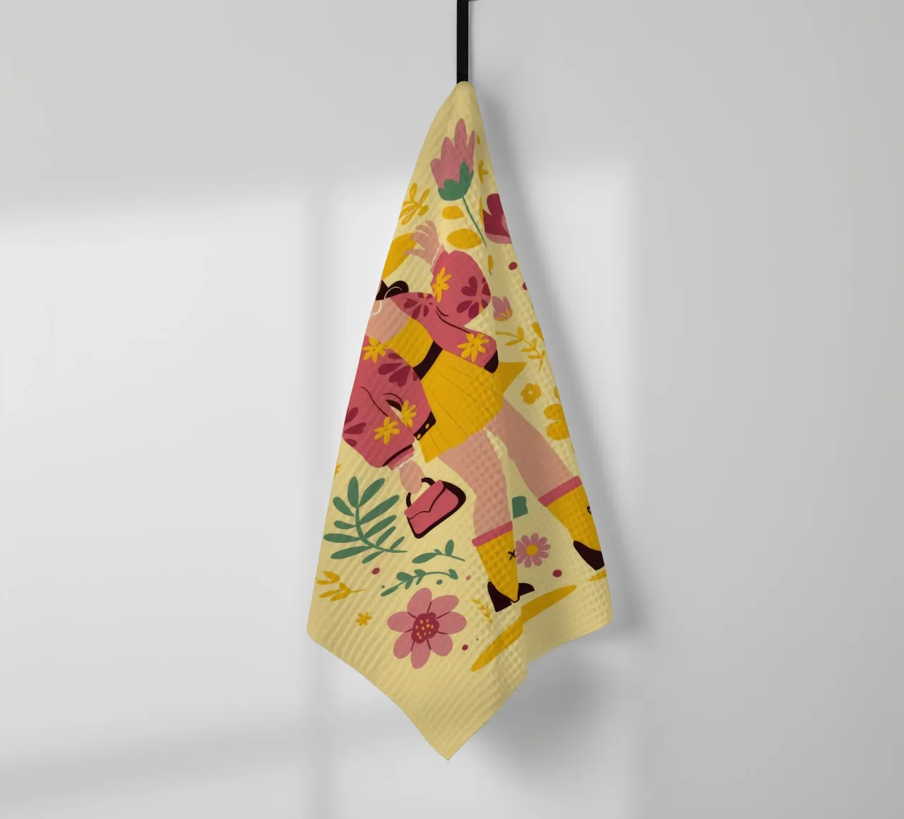 Autumn Walk Elegance tea towel by Petal Canvas