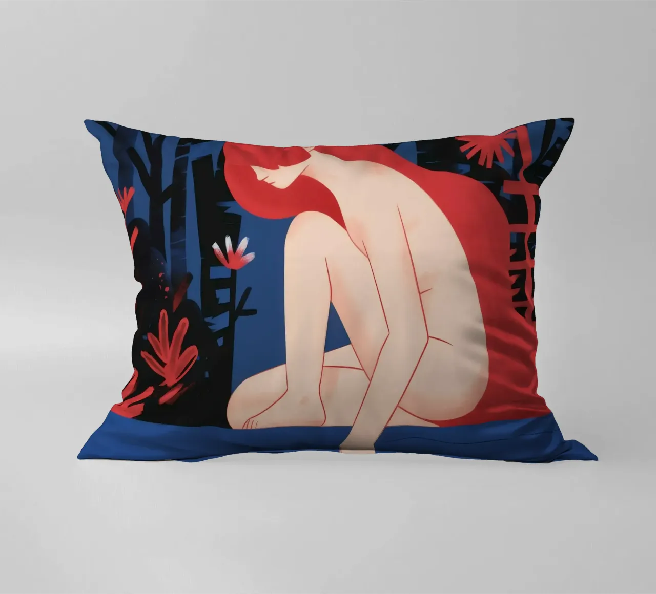 Riflesso d'acqua Tranquillità cuscino da Petal Canvas