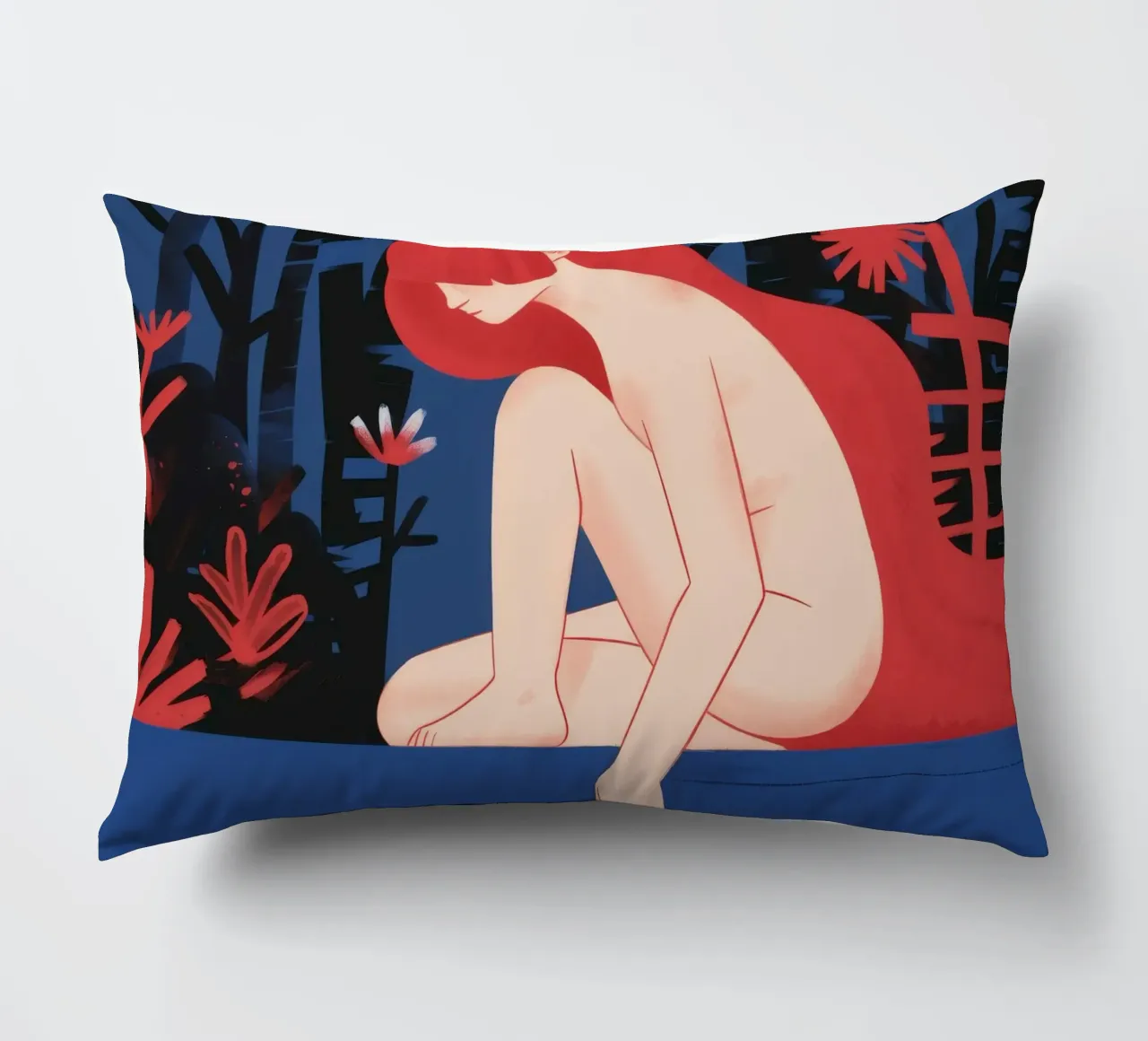 Riflesso d'acqua Tranquillità cuscino da Petal Canvas