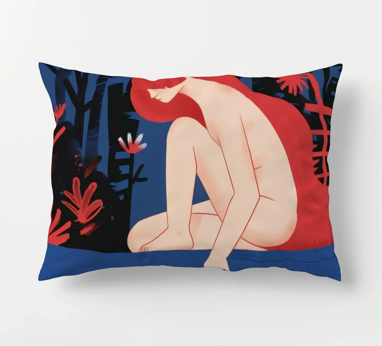 Riflesso d'acqua Tranquillità cuscino da Petal Canvas