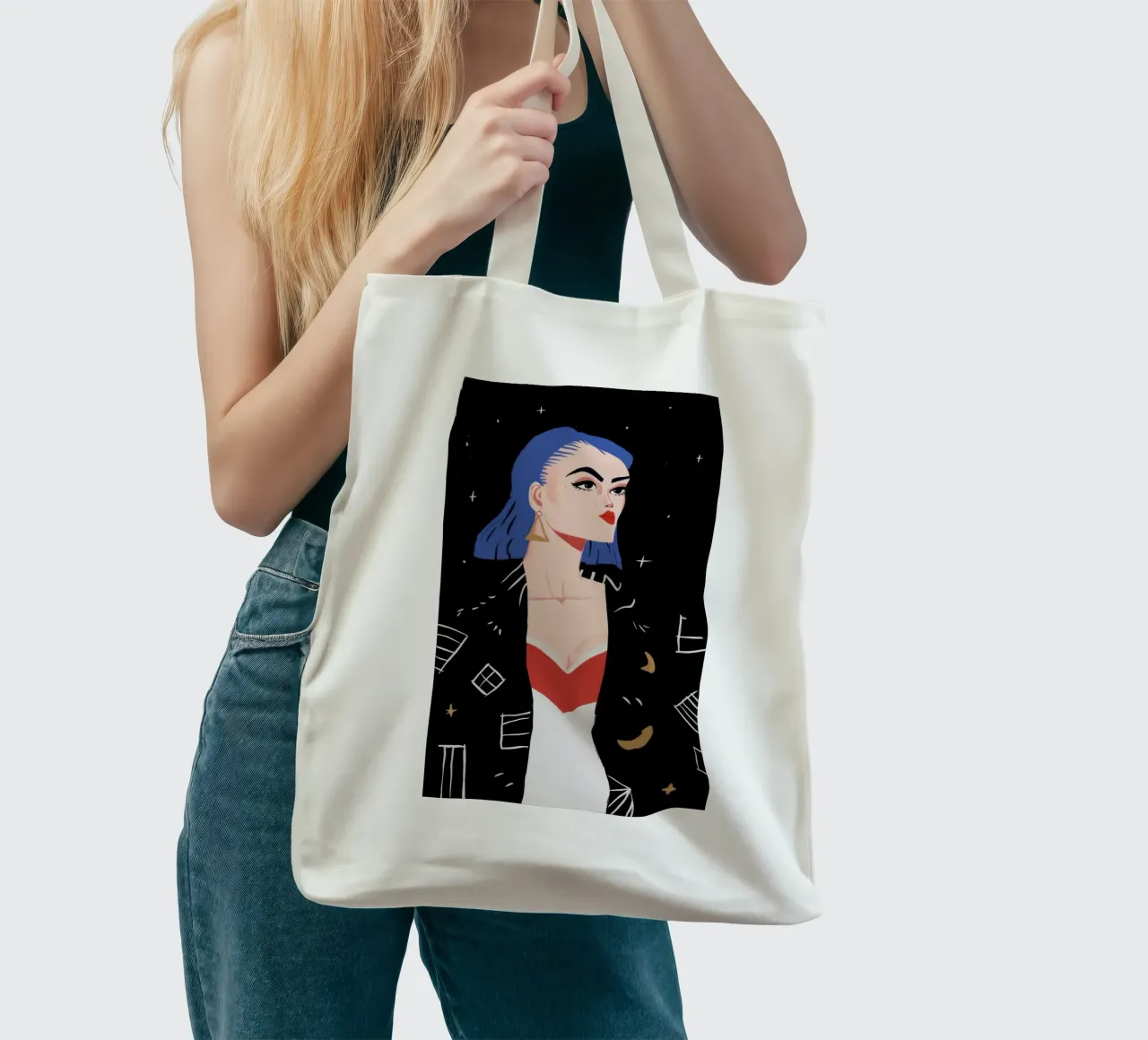 Cosmic Fashion Statement tote bag by Petal Canvas