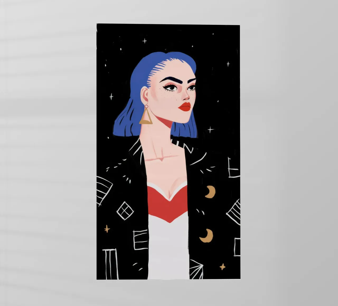 Cosmic Fashion Statement backlit film by Petal Canvas