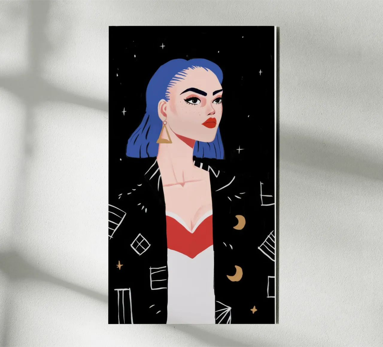 Cosmic Fashion Statement alu-dibond by Petal Canvas