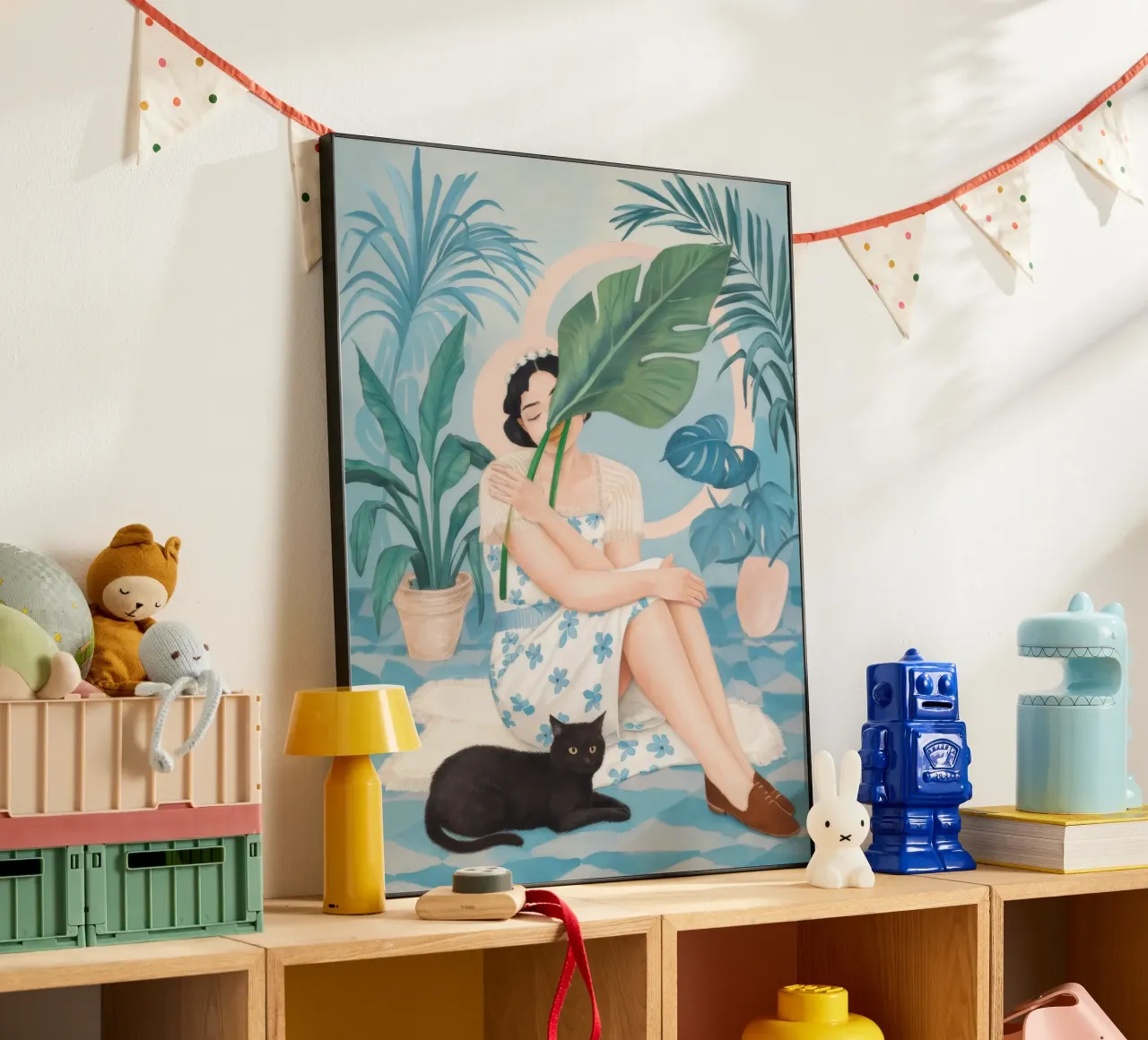 Tropische ontspanningsscène forex-plaat van Petal Canvas