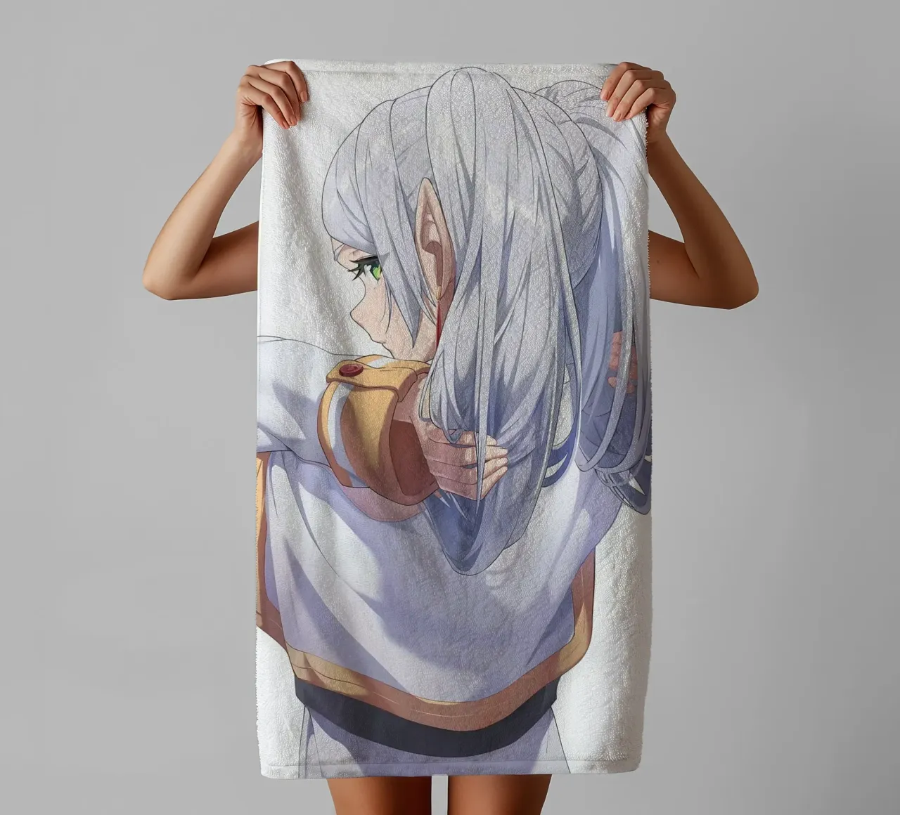 Ragazza carina asciugamano da bagno da Evie Shop