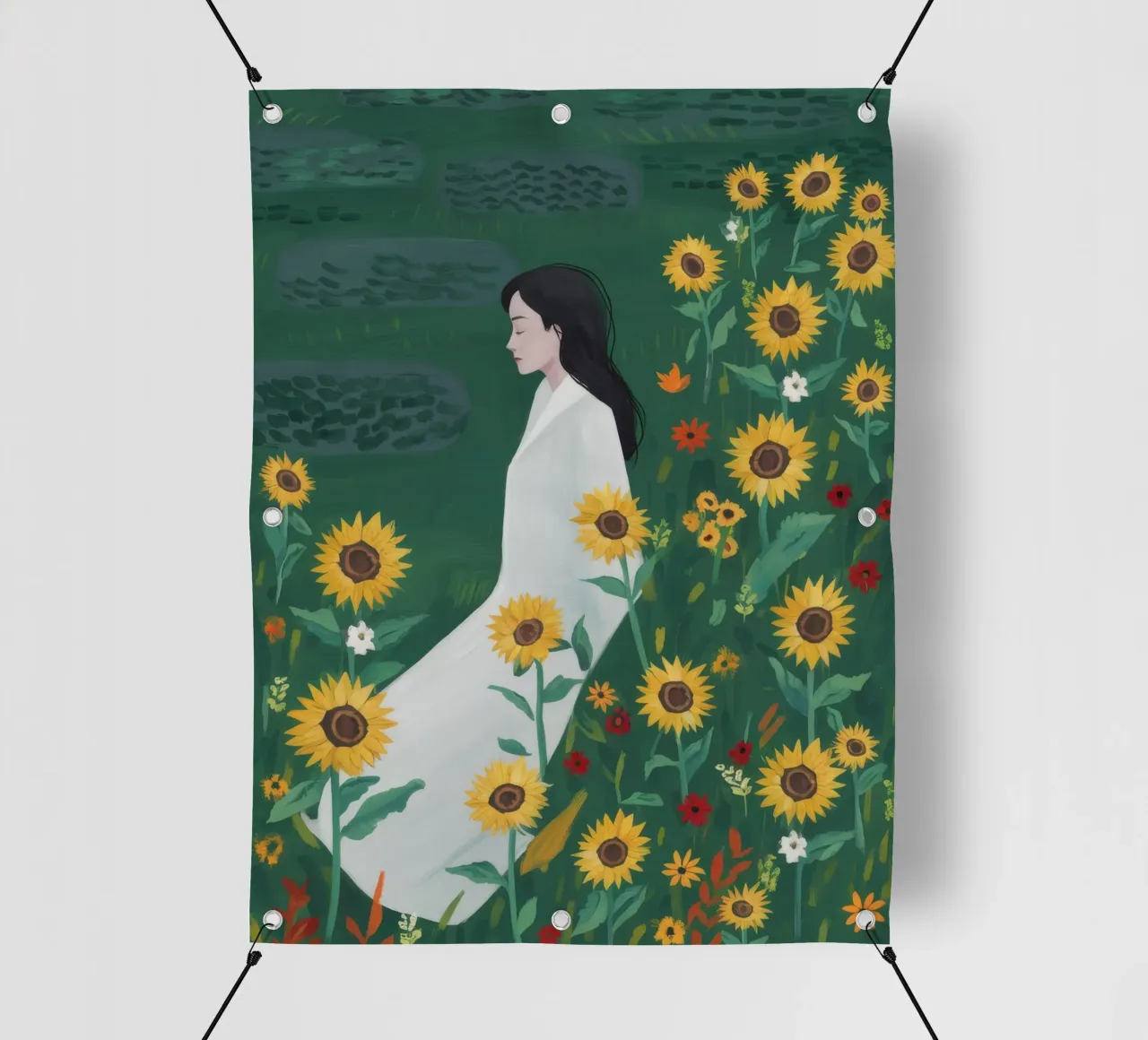 Serenità dei girasoli telo in pvc da Petal Canvas