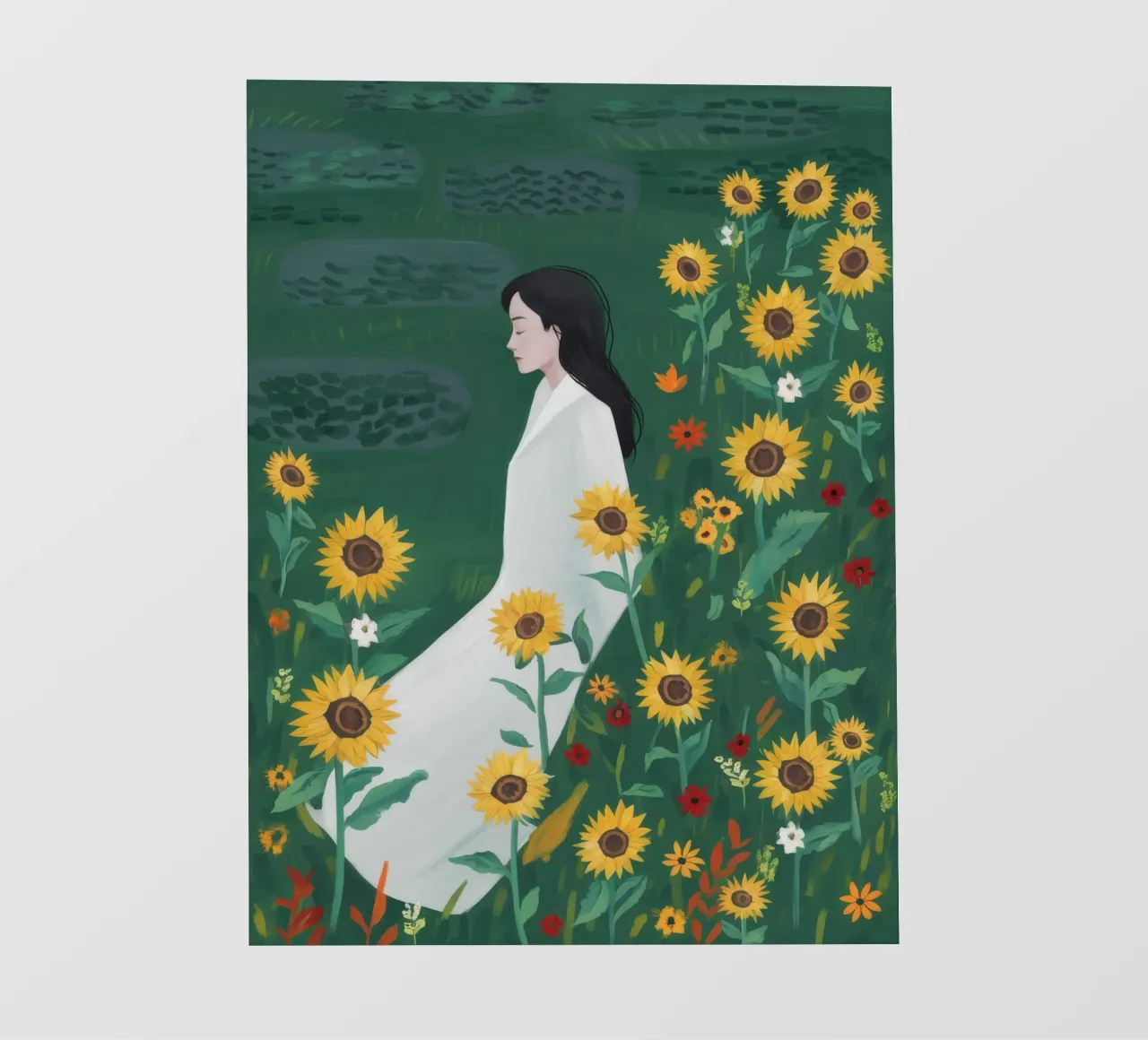 Serenità dei girasoli telo in pvc da Petal Canvas