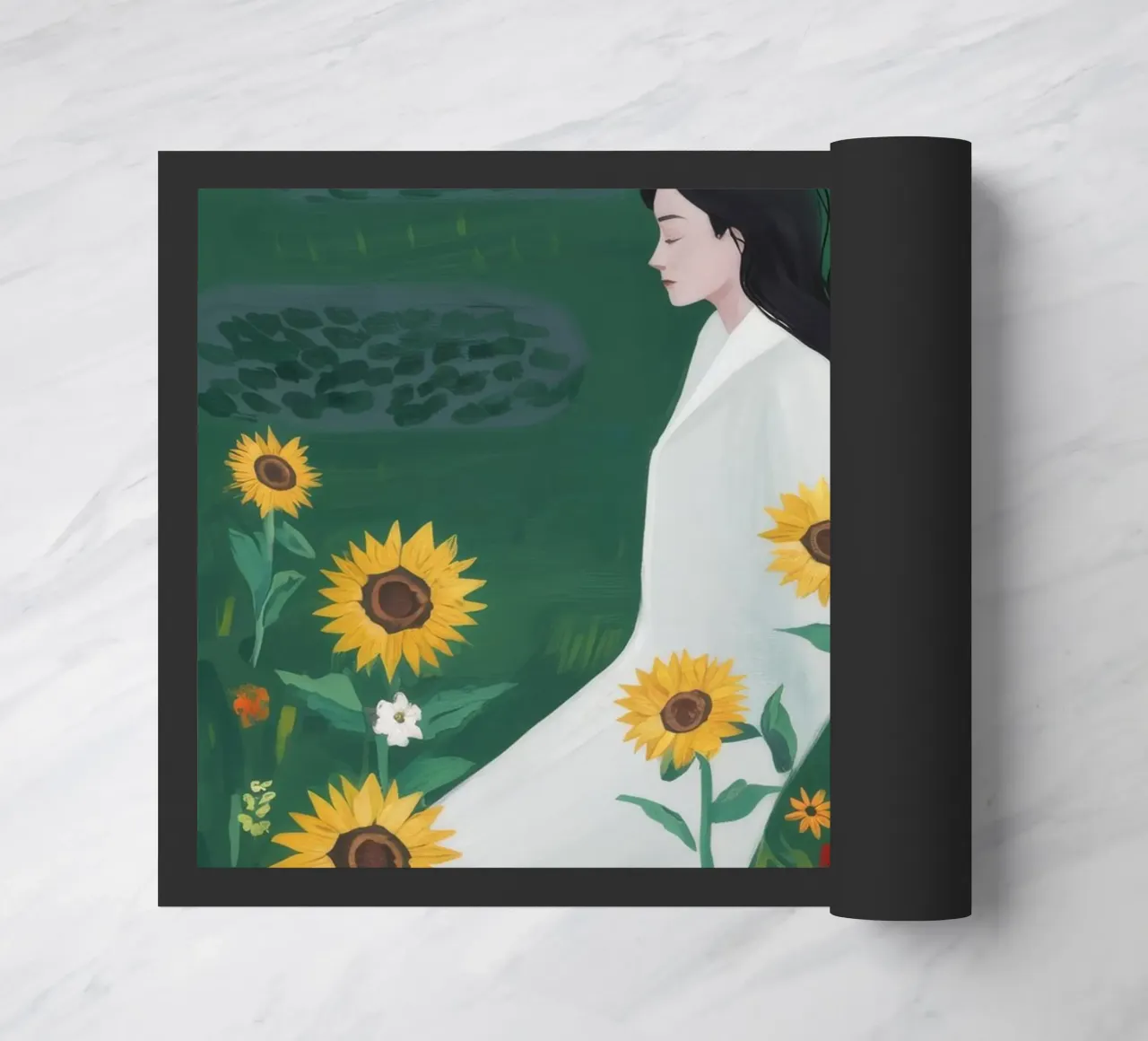 Serenità dei girasoli zerbino da Petal Canvas