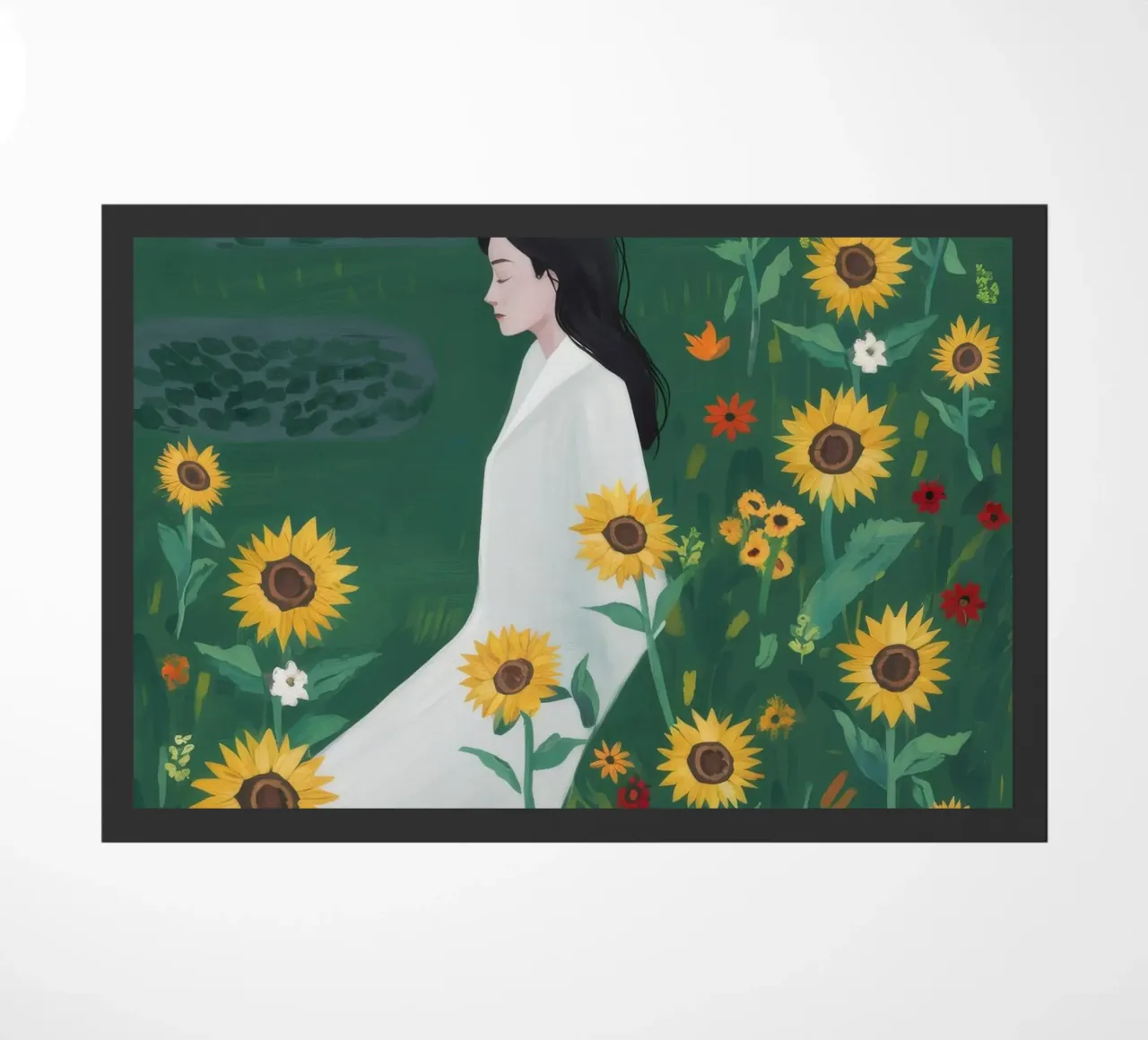 Serenità dei girasoli zerbino da Petal Canvas