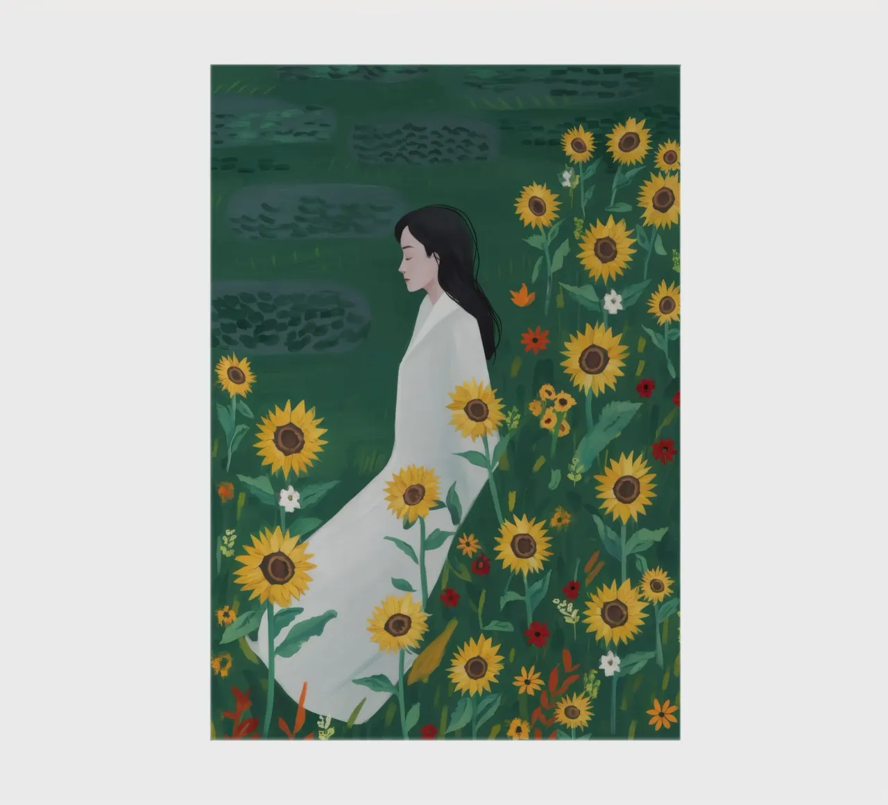 Sunflower Serenity notebook by Petal Canvas