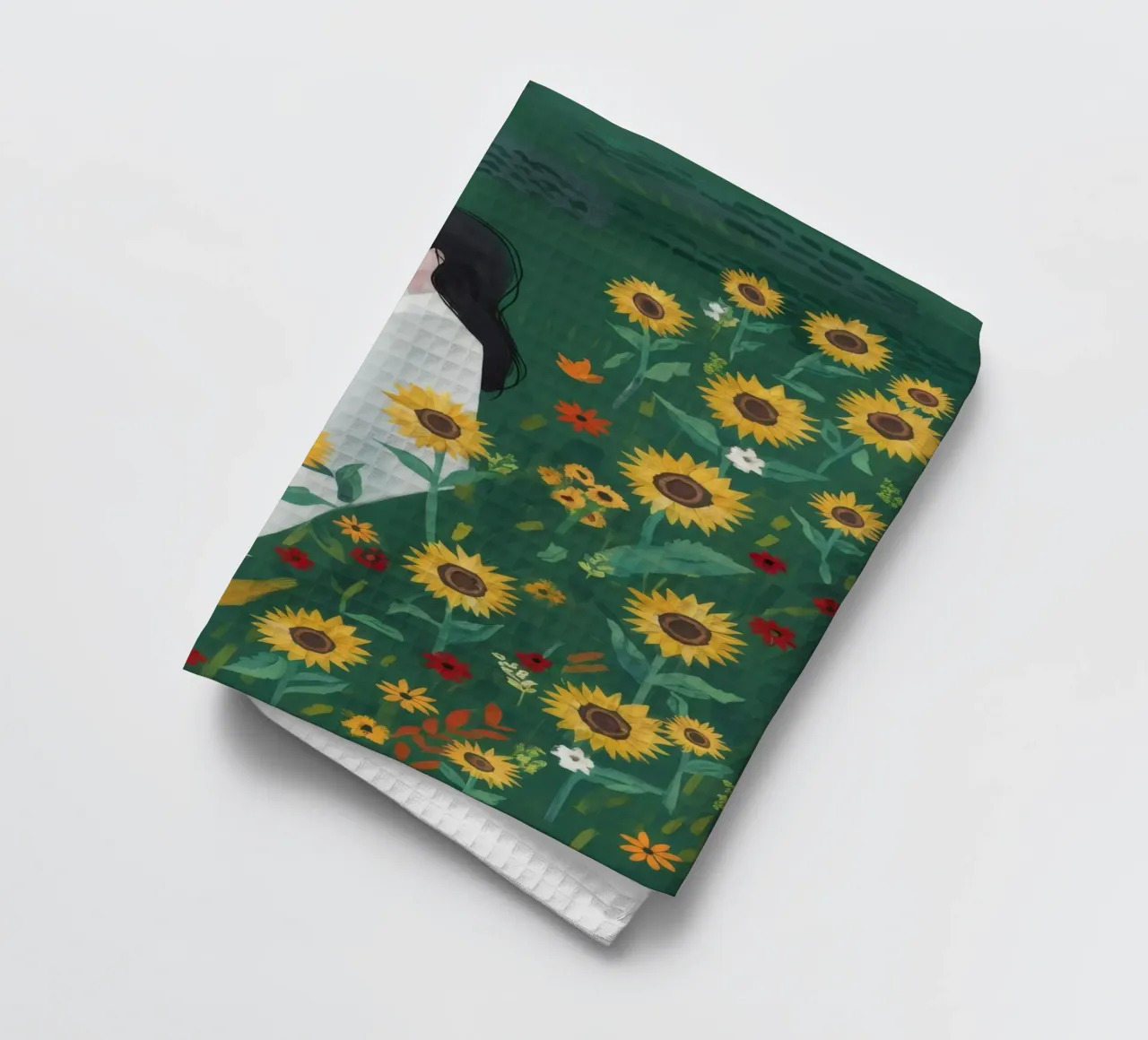 Serenità dei girasoli canovaccio da cucina da Petal Canvas