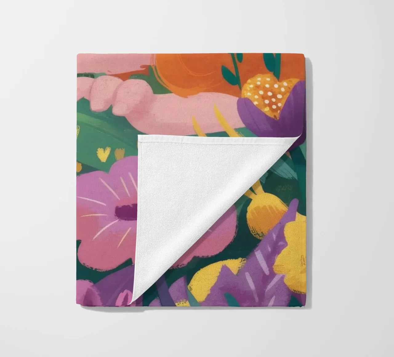Paesaggio onirico floreale telo mare da Petal Canvas
