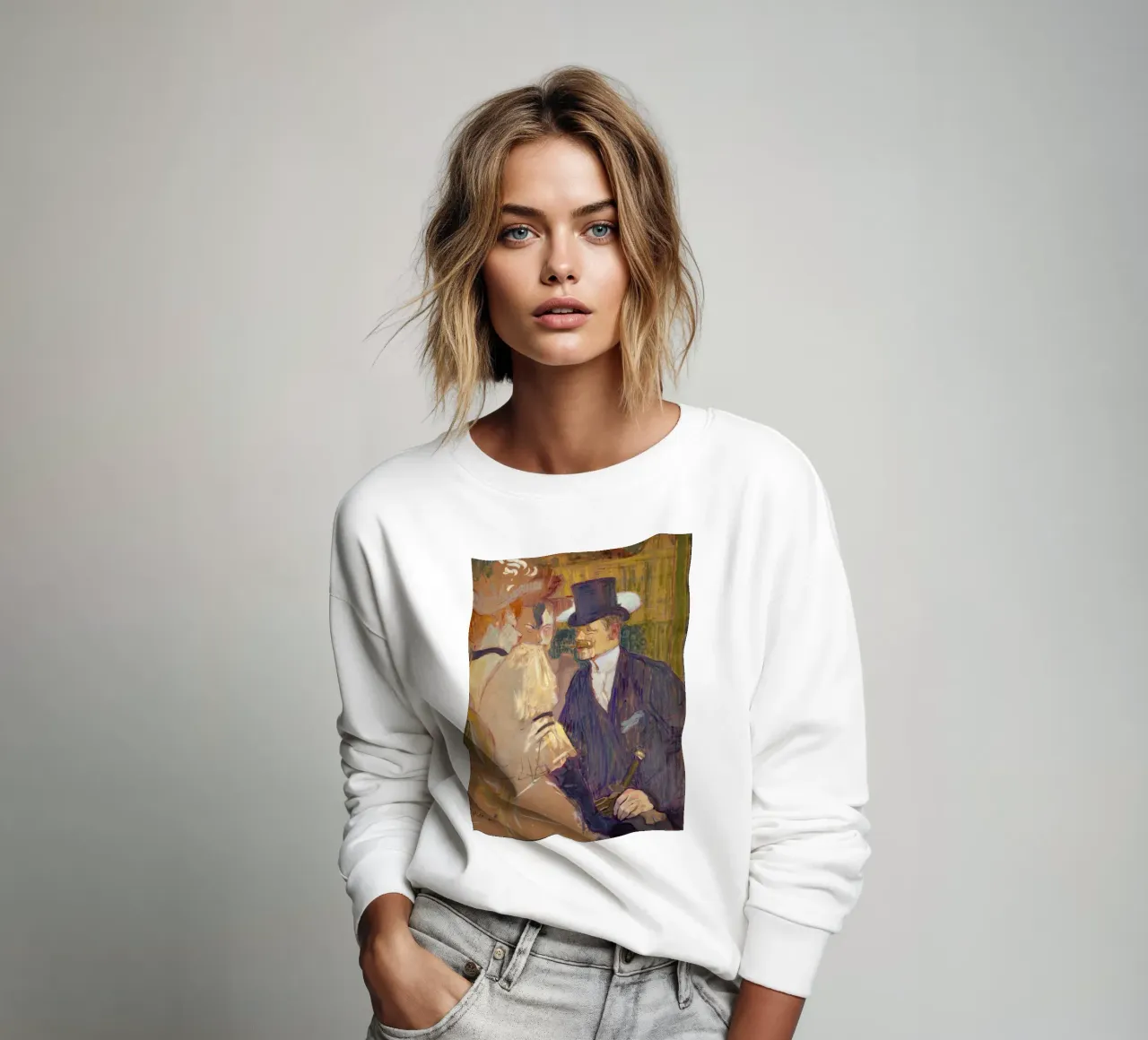 Henri de Toulouse-Lautrec - The Englishman sweatshirt by Wirla