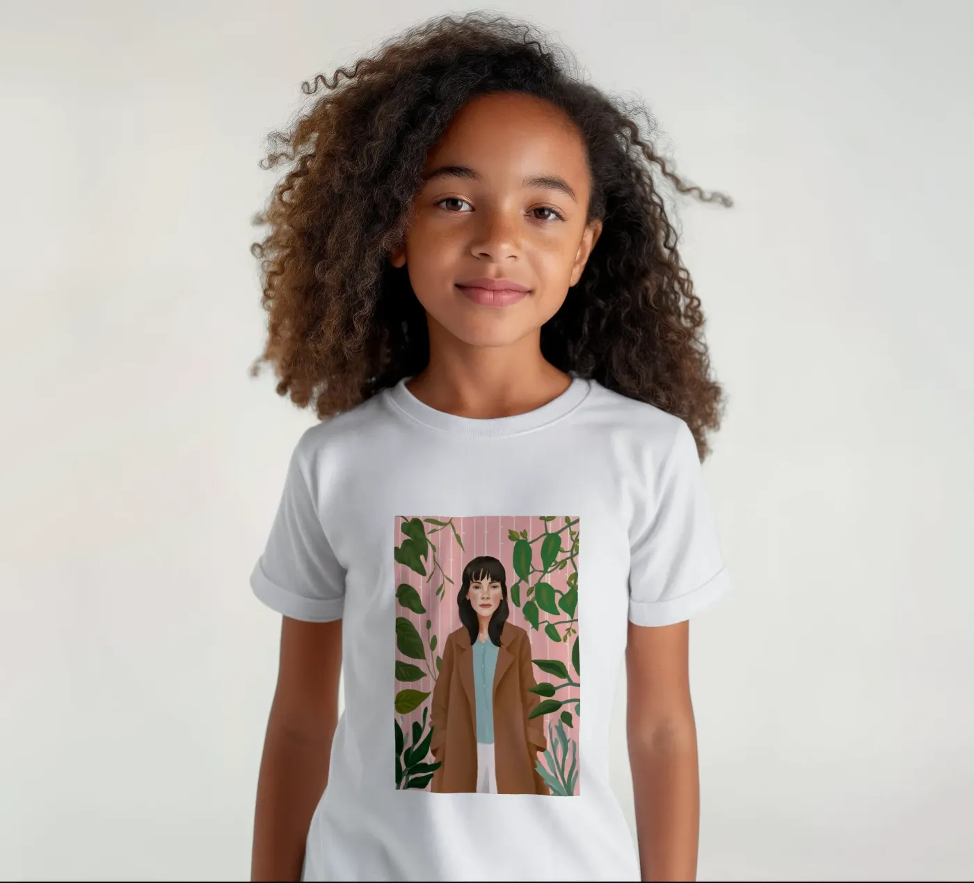Laubige Eleganz Kinder T-Shirt von Petal Canvas