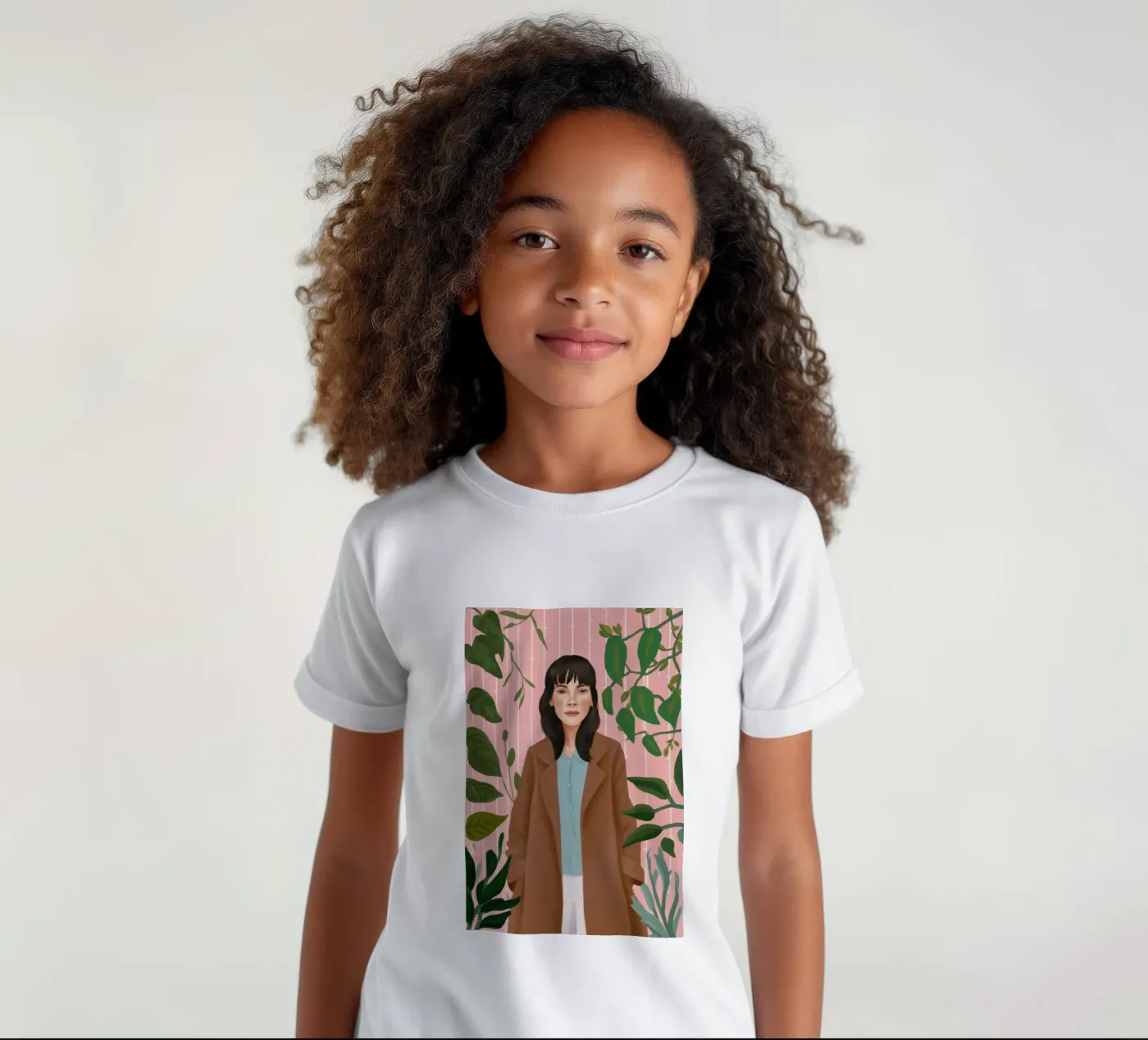 Laubige Eleganz Kinder T-Shirt von Petal Canvas
