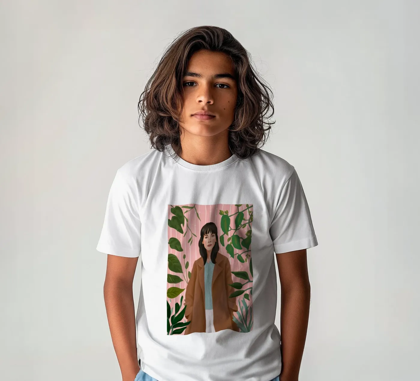 Laubige Eleganz Kinder T-Shirt von Petal Canvas