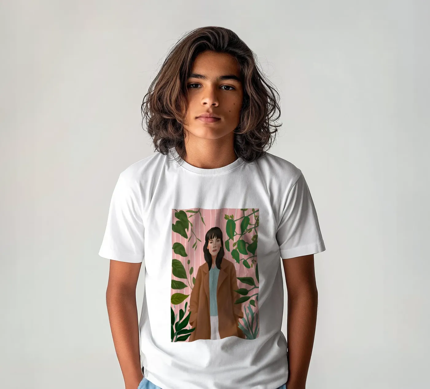 Laubige Eleganz Kinder T-Shirt von Petal Canvas